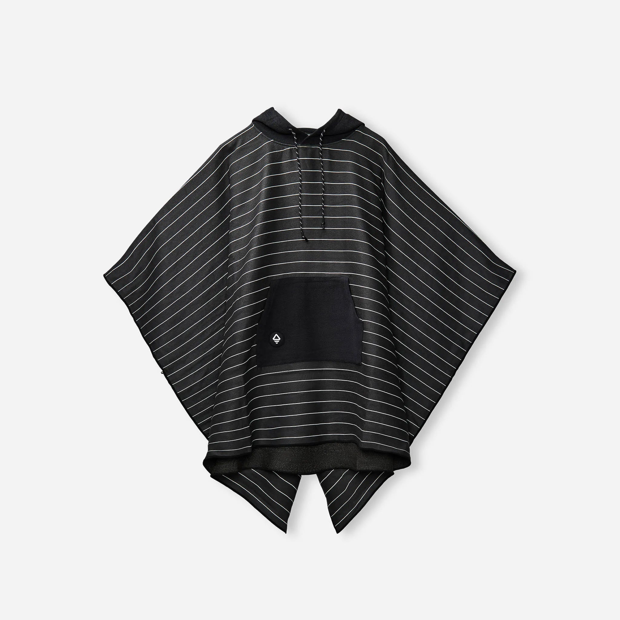 Pinner Black Striped Poncho Towel | Black & White Hooded Poncho