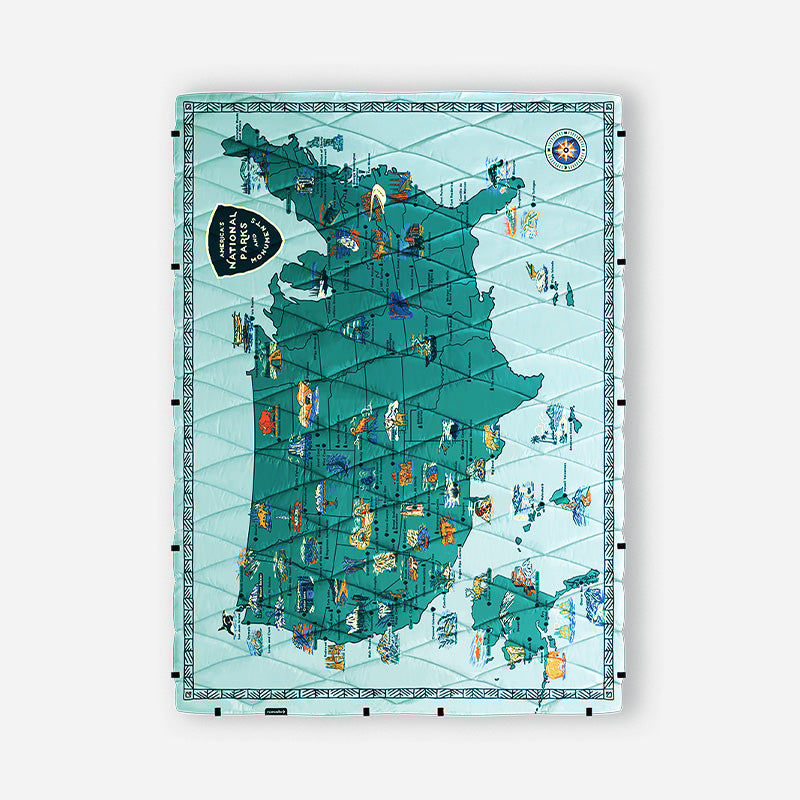 Puffer Blanket: National Parks and Monuments Map
