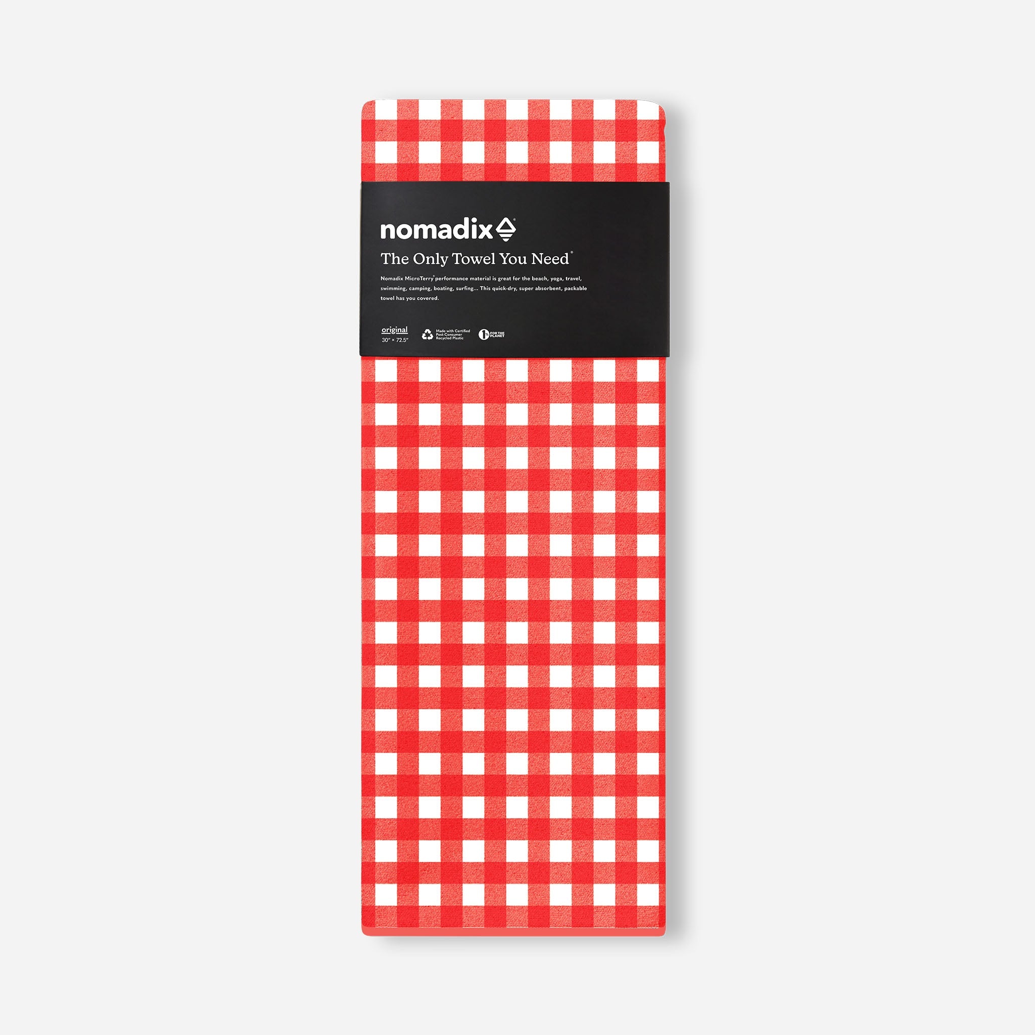 Original Towel: Gingham Red - Nomadix