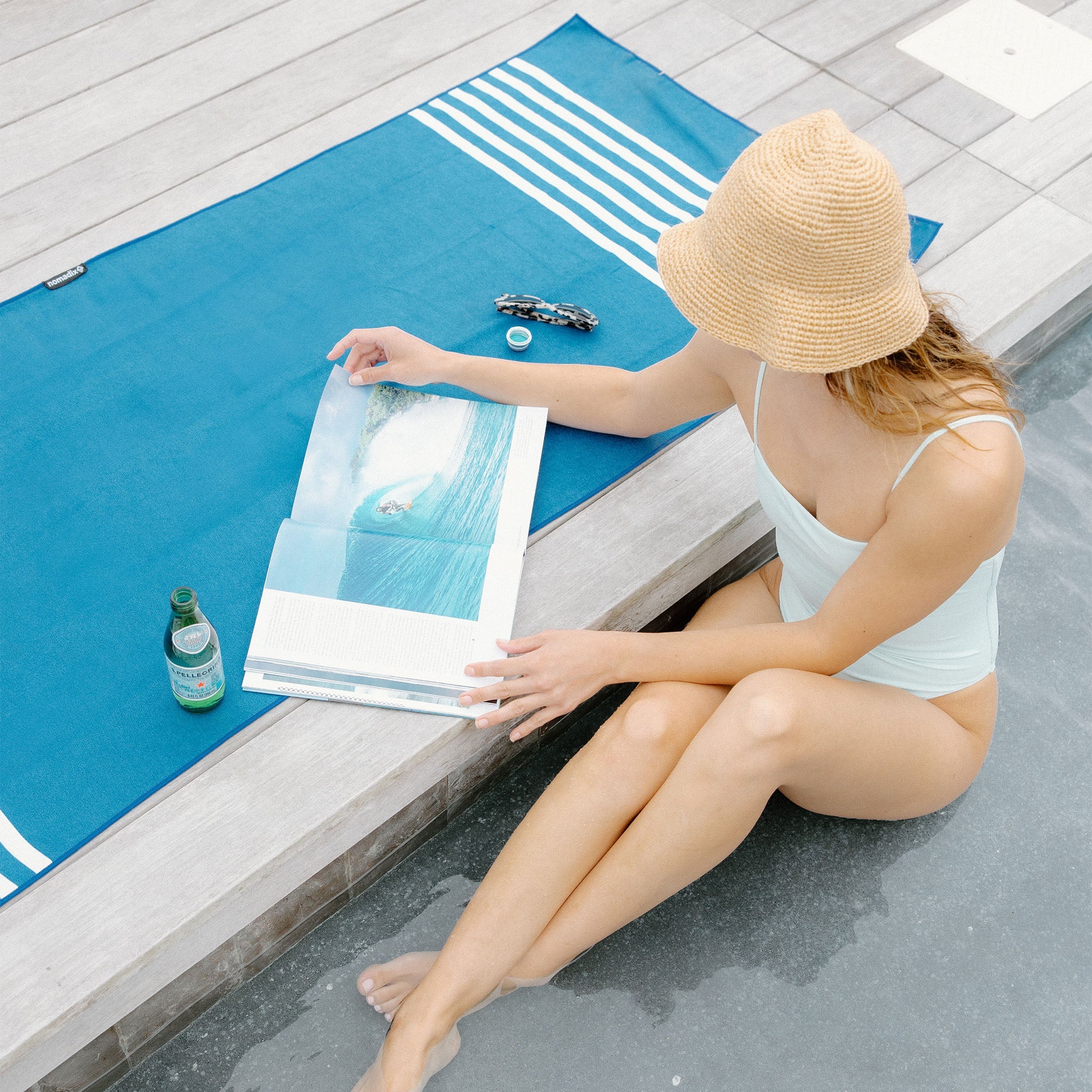 4 - Pack Poolside Navy Original Towel Bundle - Nomadix