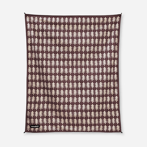 Festival Blanket: Fresh Pines Burgundy Beige