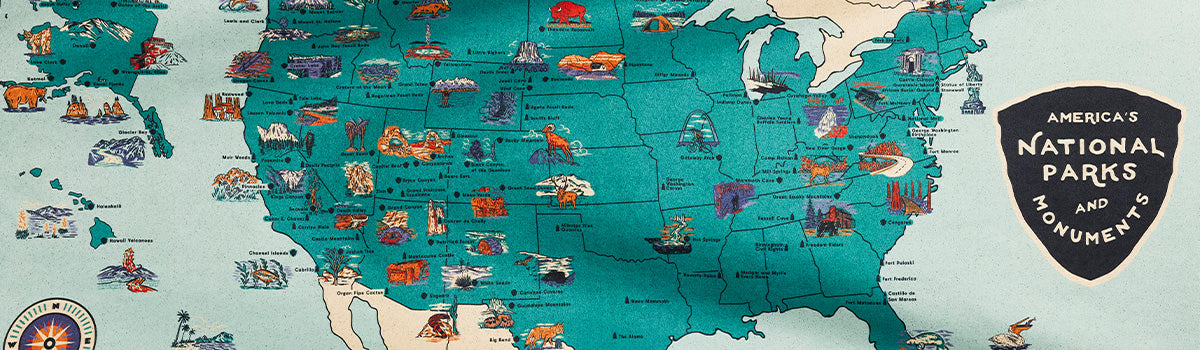 National Parks & Monuments Map Collection – Nomadix