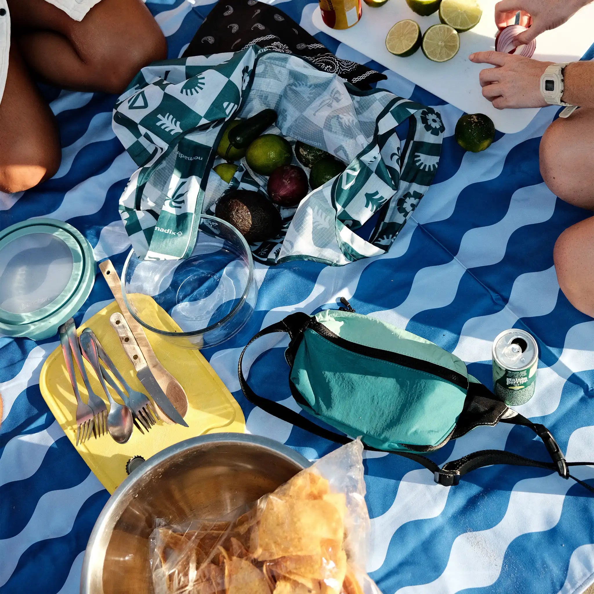 Fanny Pack: Horizon Teal Ocean