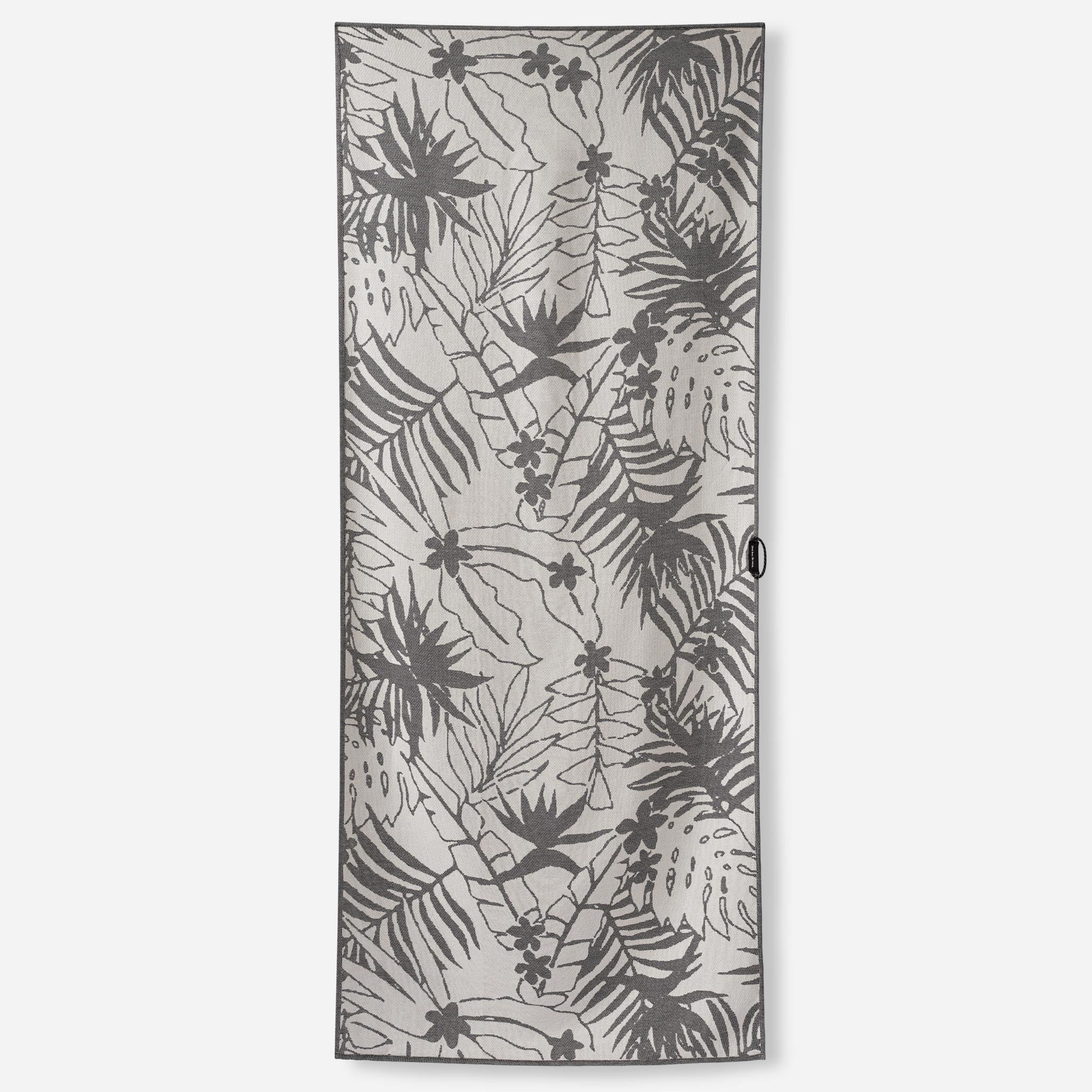 Organic Cotton Travel Towel: Retro Palms Black