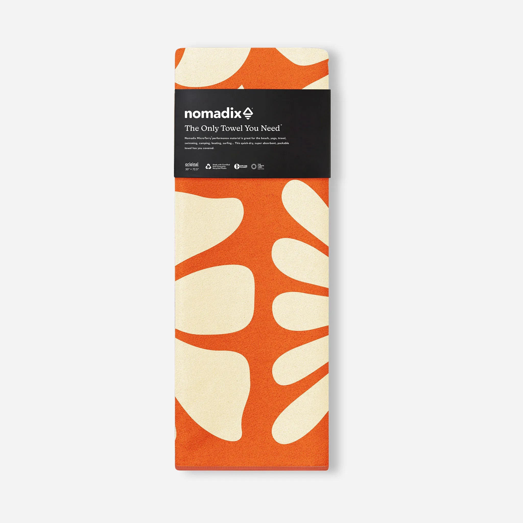 Original Towel: Big Flowers Expedition Orange – Nomadix