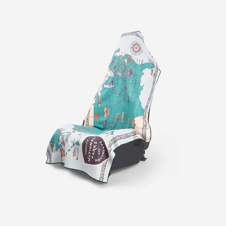 Car Seat Cover Towel: National Parks and Monuments Map – Nomadix