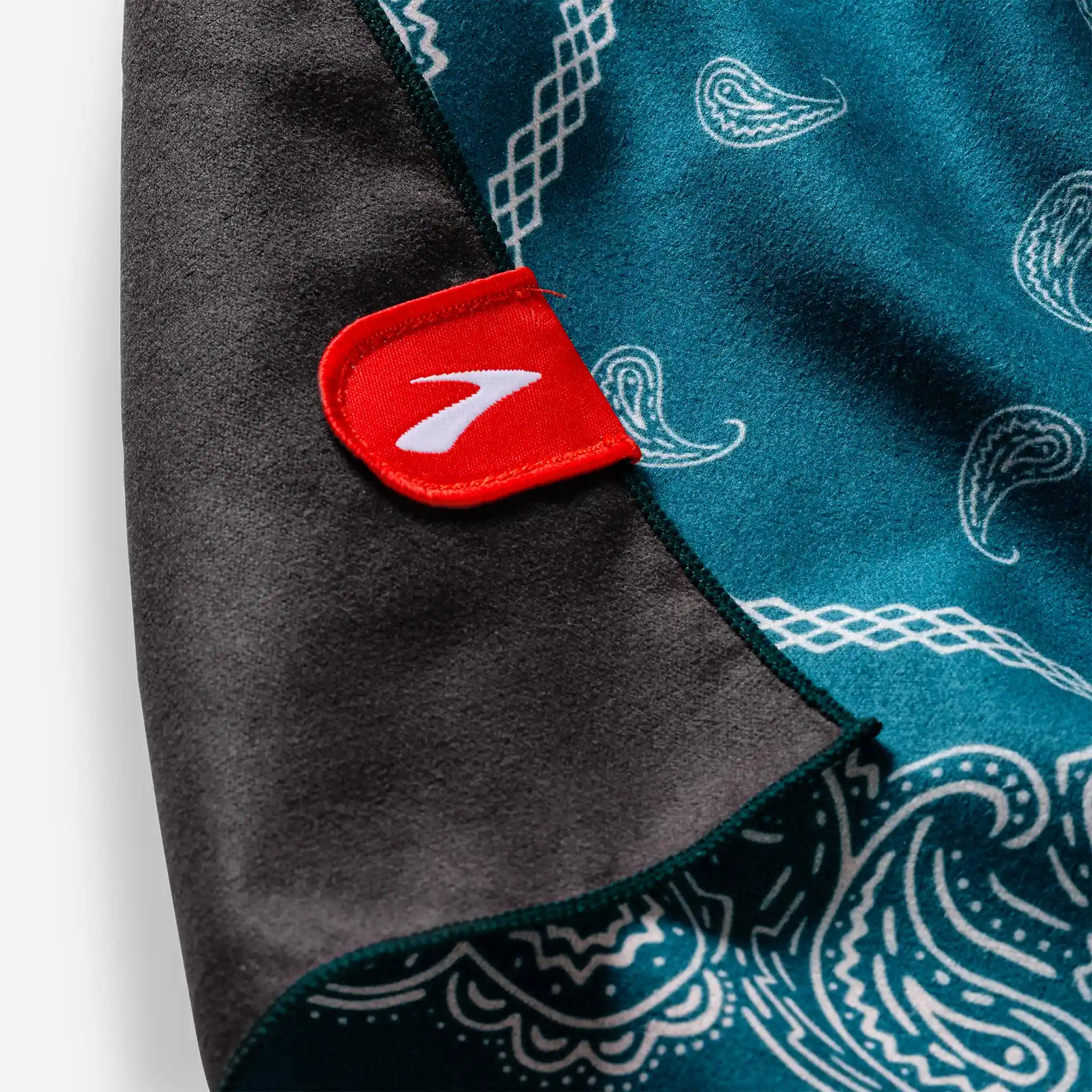 Bandana Towel: Paisley Teal Ocean (Nomadix x Brooks)