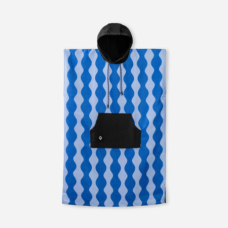 Changing Poncho: Slack Tide Coastal Blue – Nomadix