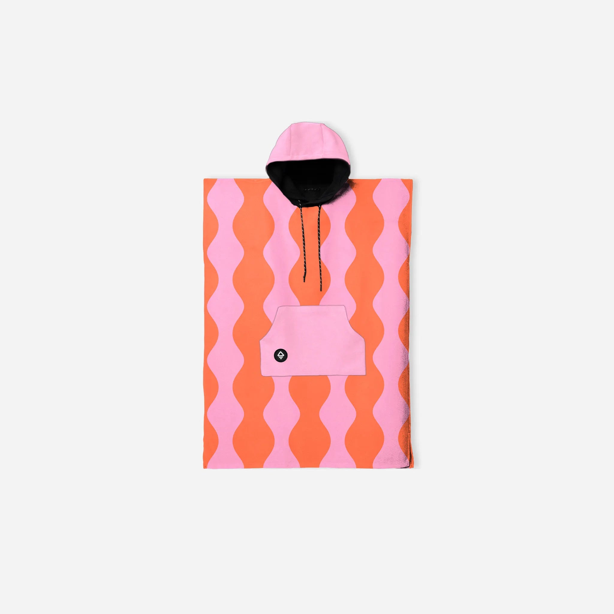 Kids Changing Poncho: Big Slack Trail Red Pink