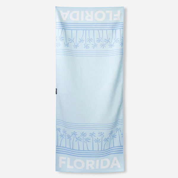 Original Towel: Florida Palms Coastal Blue – Nomadix