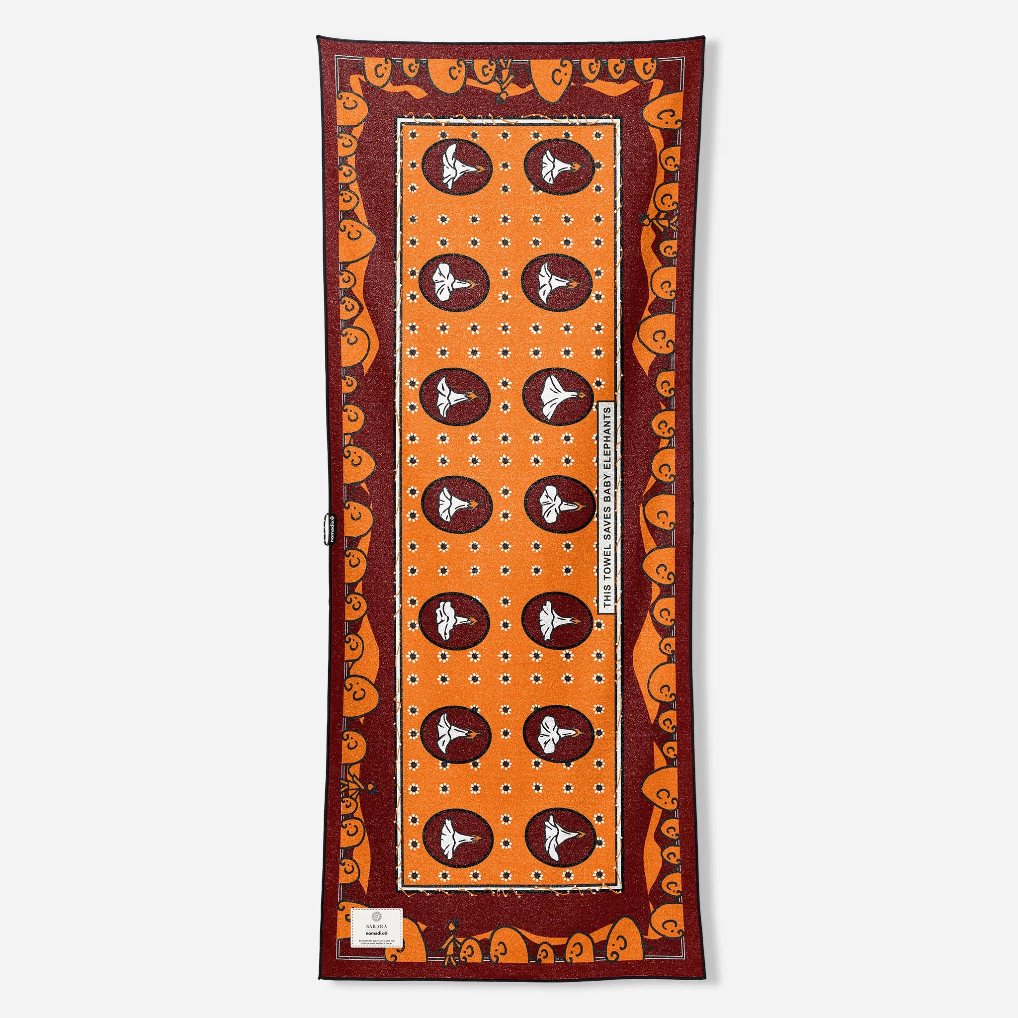 Original Towel: Nomadix X Sarara: Morning Glory Scarlet
