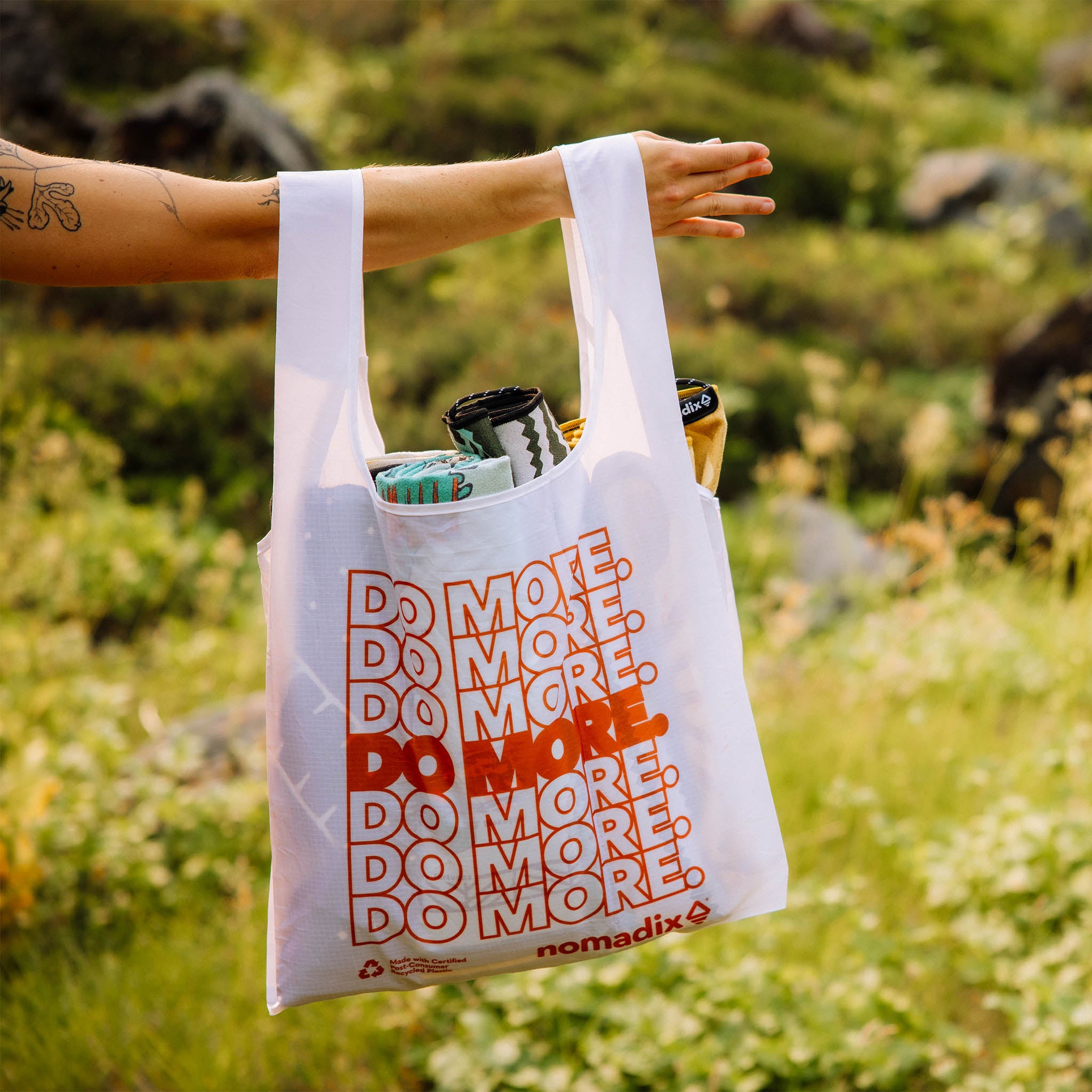 Pocket Tote: Own Less. Do More.