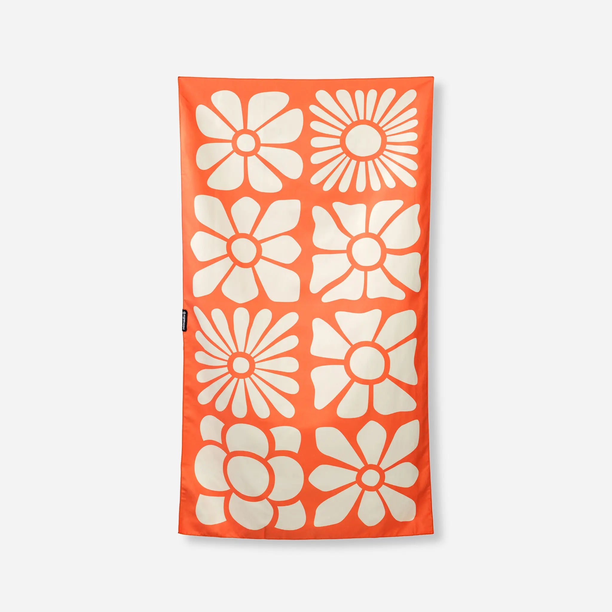 Ultralight Towel: Big Flowers Expedition Orange
