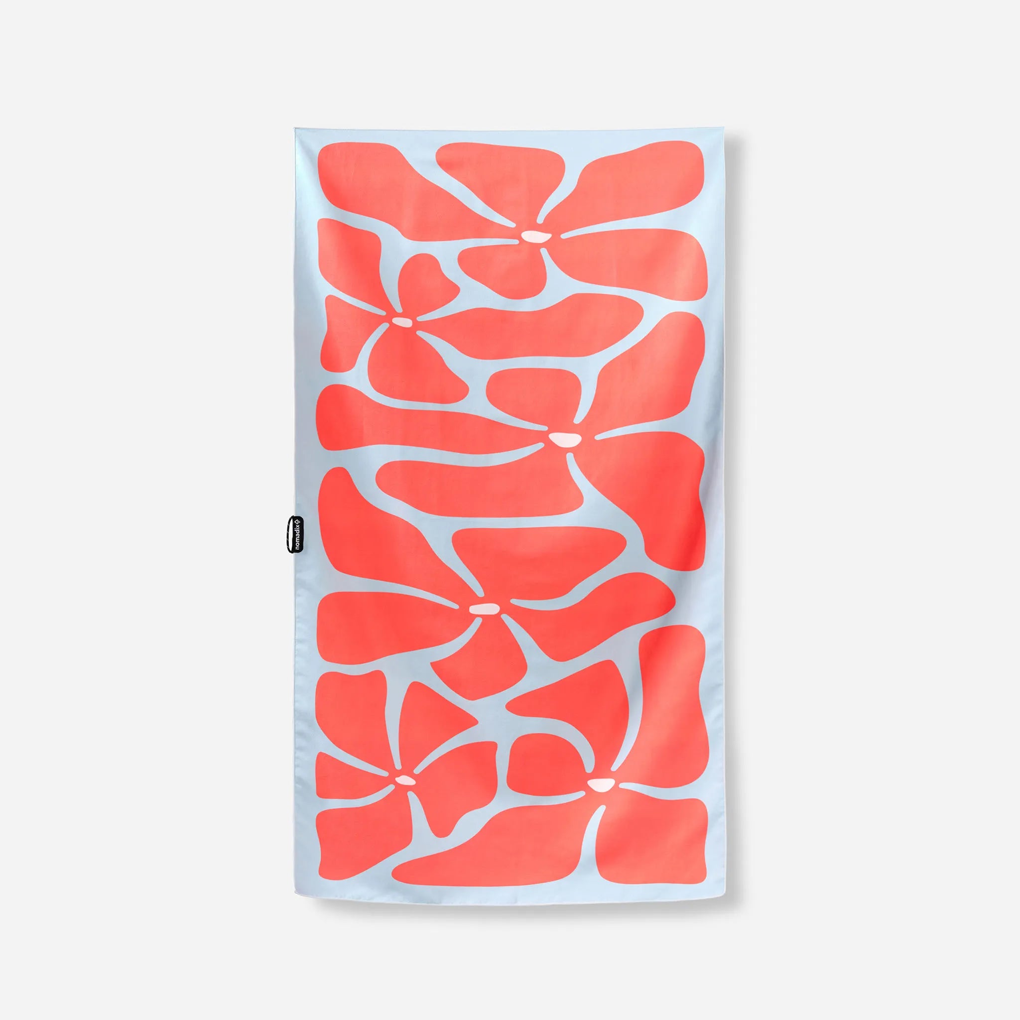 Ultralight Towel: Happy Flowers Warm Blue Red – Nomadix