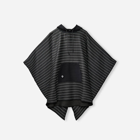 Pinner Black Striped Poncho Towel | Black & White Hooded Poncho