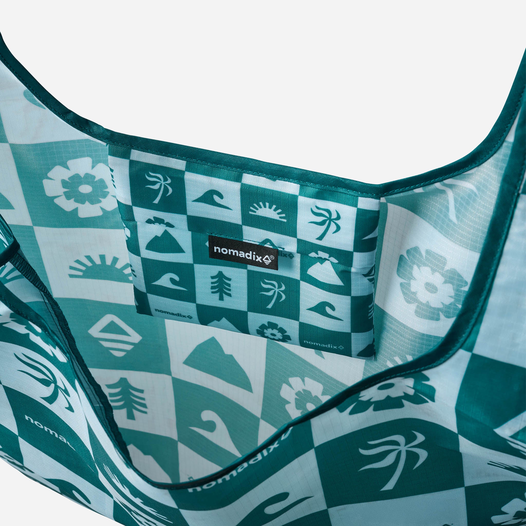 Pocket Tote: Icon Teal Ocean