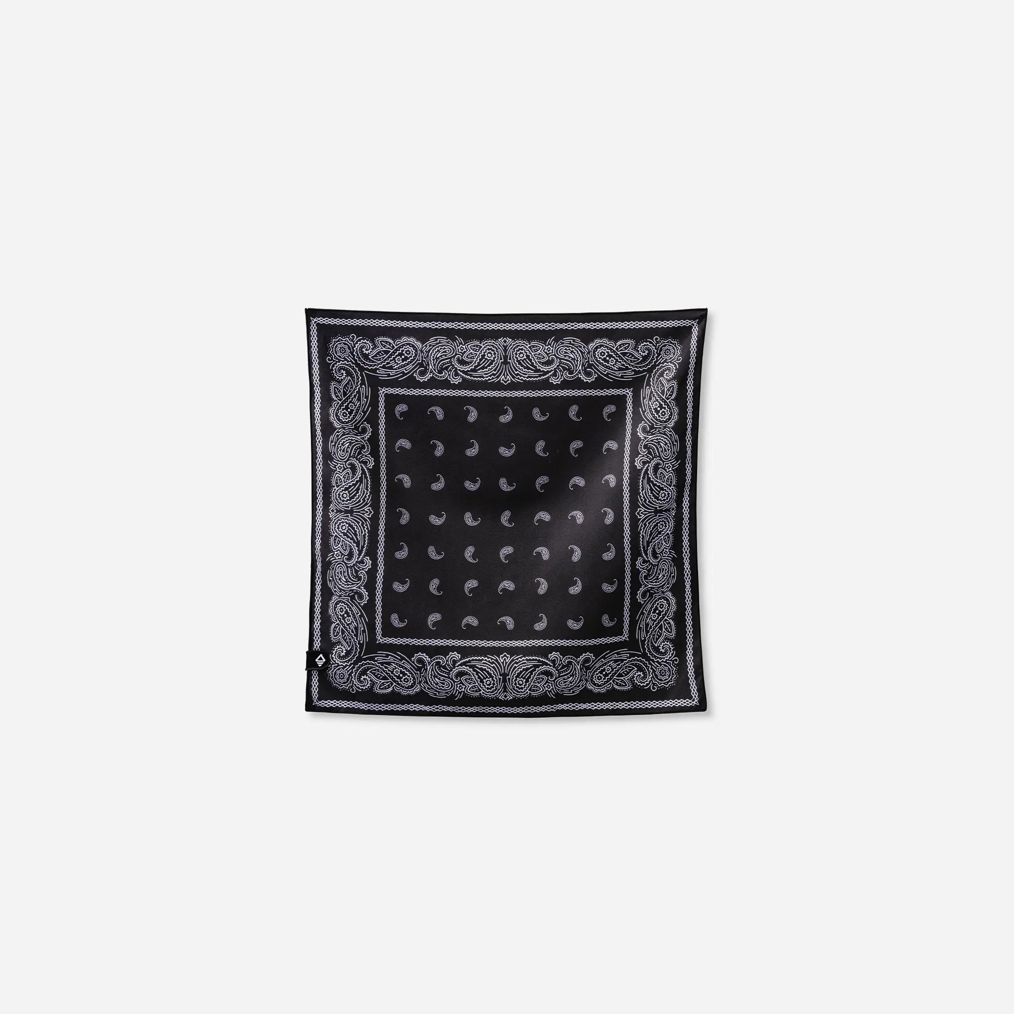 Bandana Towel: Paisley Black
