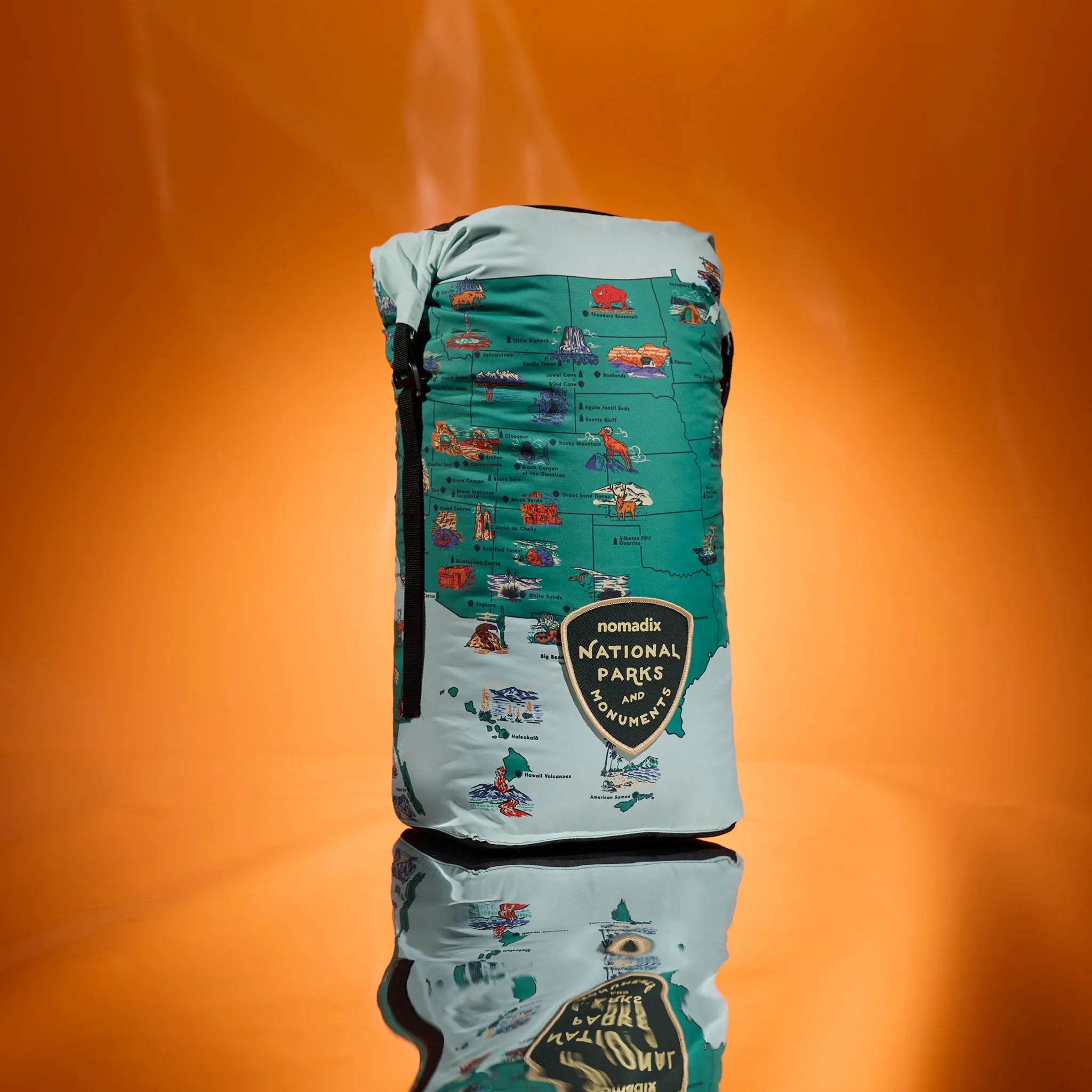Graphene Puffer Blanket: National Parks and Monuments Map – Nomadix