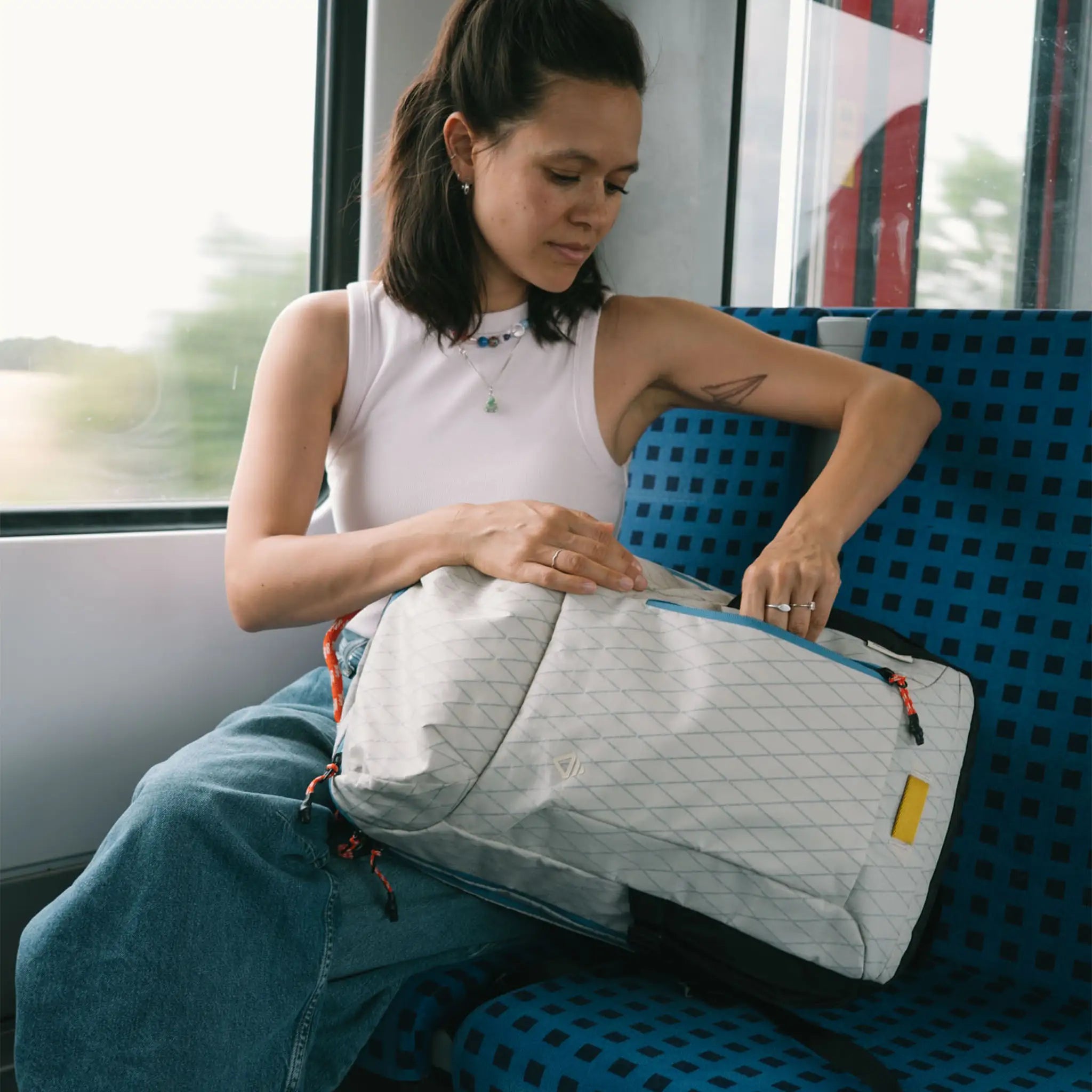 DayTripper Backpack: Driftwood Off-White