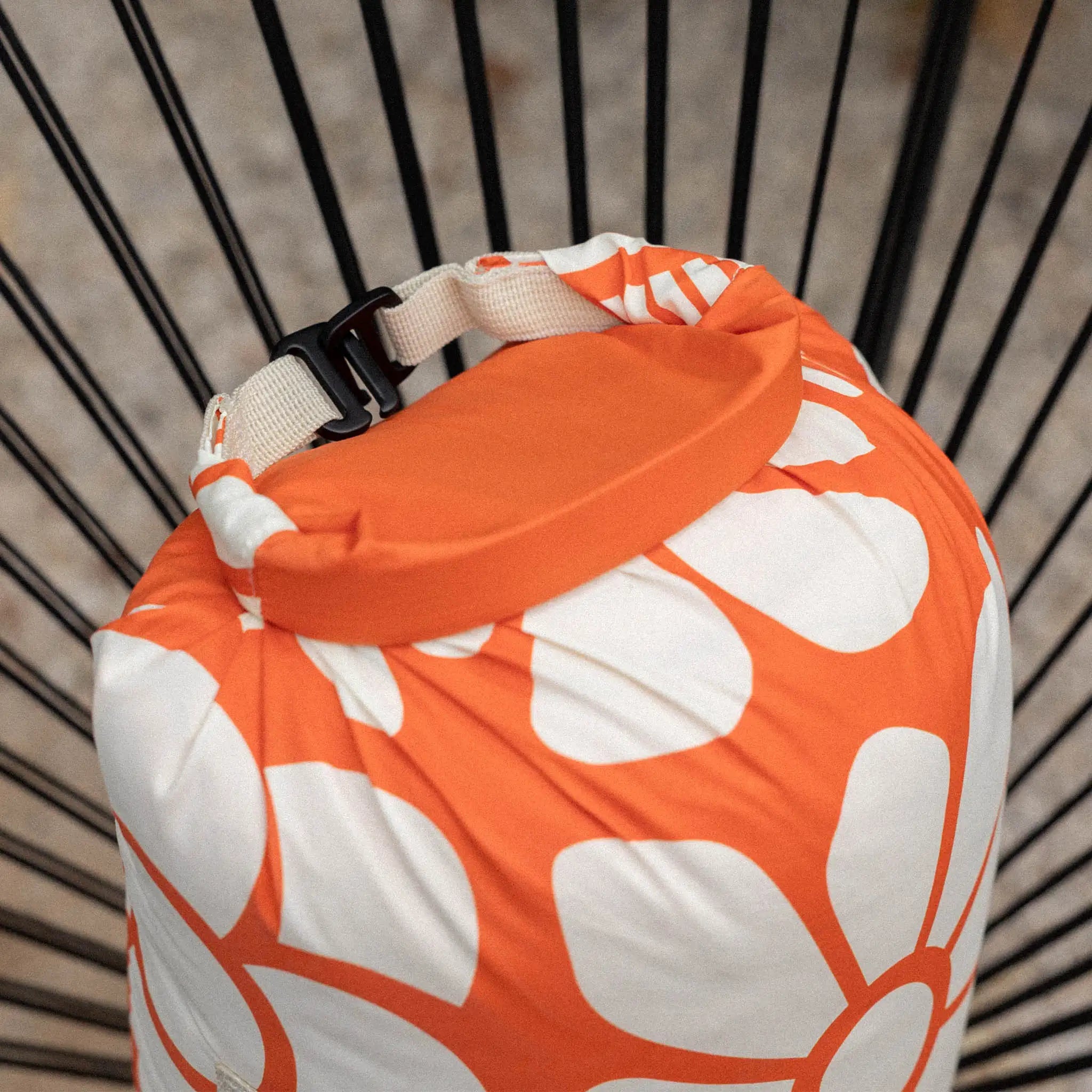 Graphene Puffer Blanket: Big Flowers Expedition Orange – Nomadix
