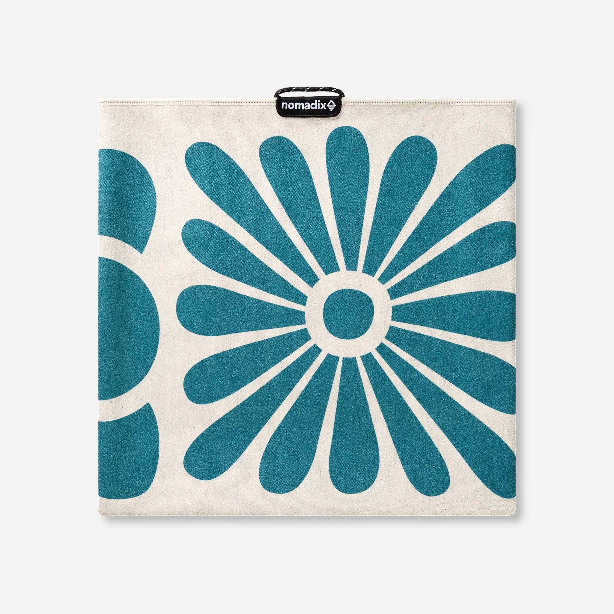 Original Towel: Big Flowers Teal Ocean