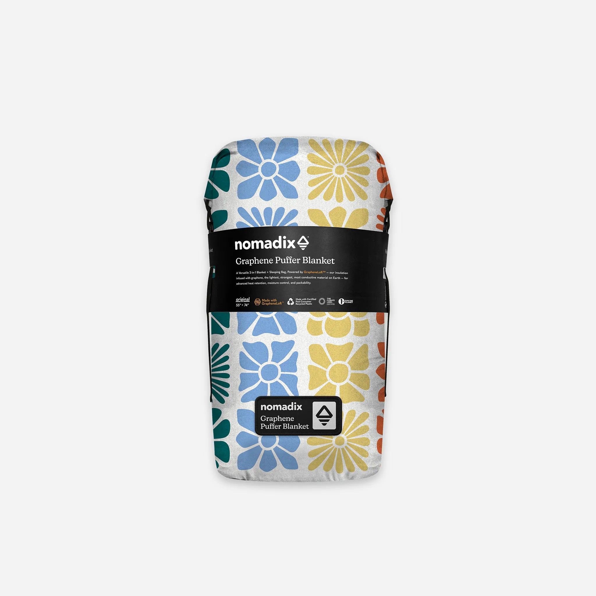Graphene Puffer Blanket: Flowerbed Multi – Nomadix Graphene Puffer Blanket: Flowerbed Multi – Nomadix