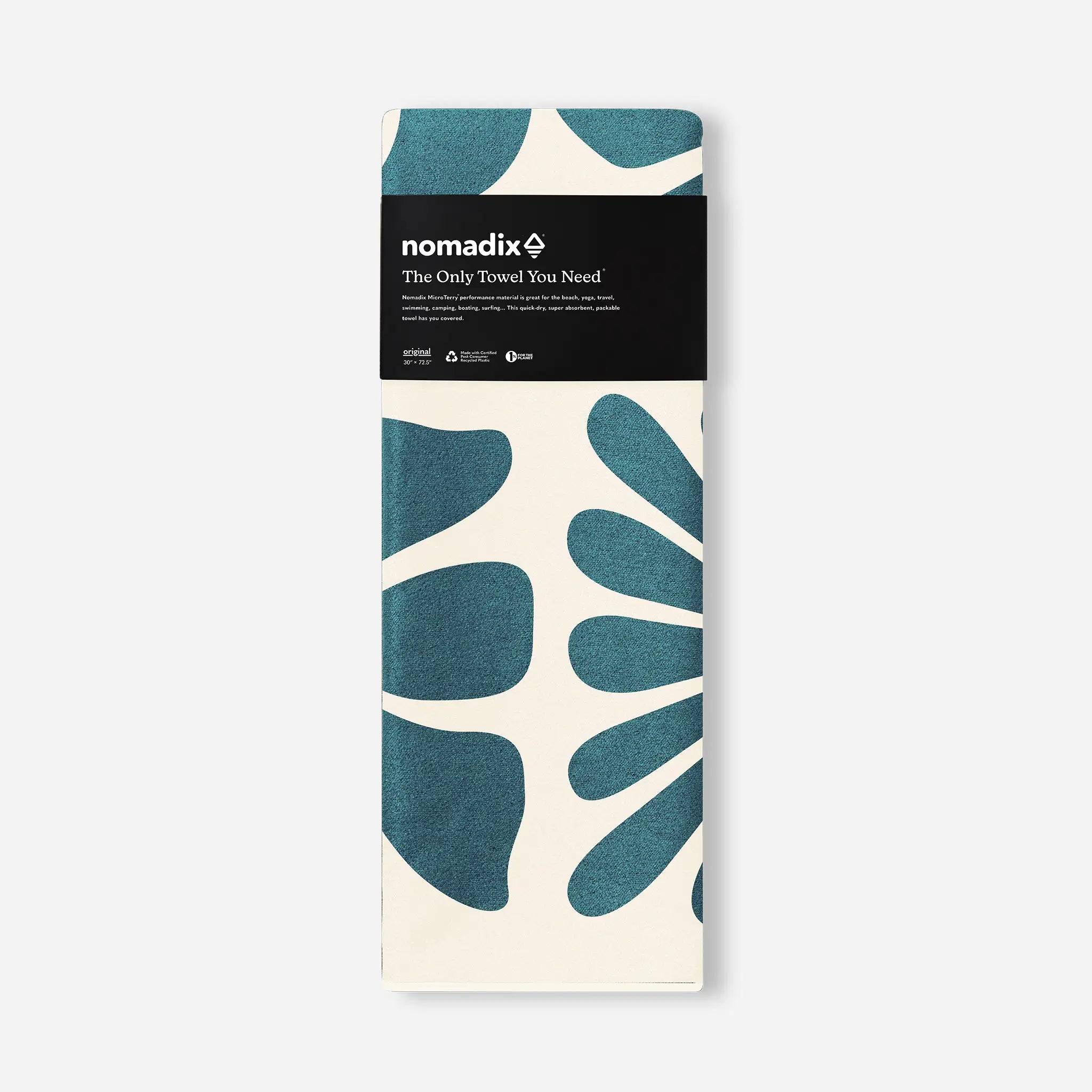 Big Flowers Teal Ocean Original Towel | Teal Floral Beach Towel Big Flowers Teal Ocean Original Towel | Teal Floral Beach Towel