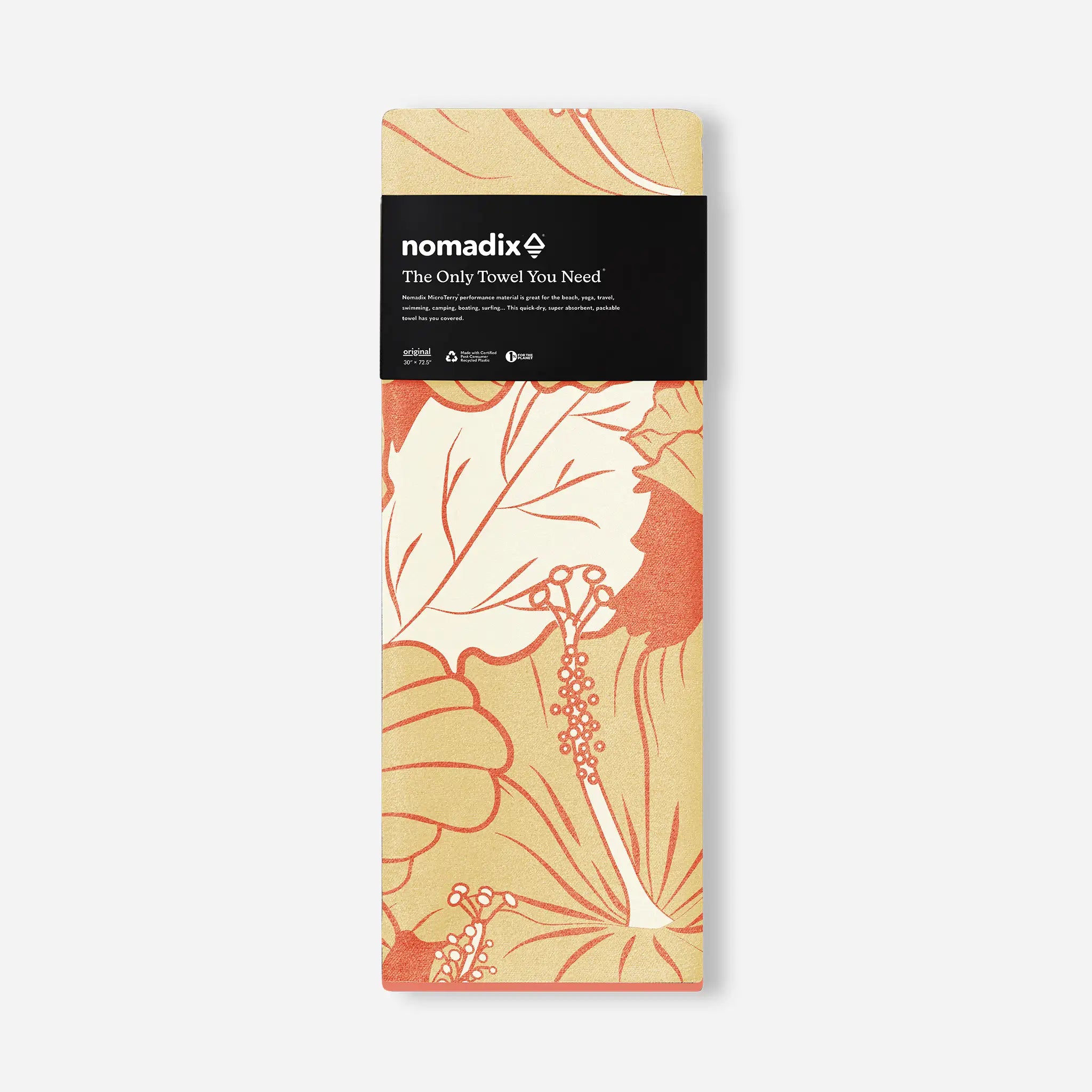 Original Towel: Hibiscus Expedition Orange – Nomadix
