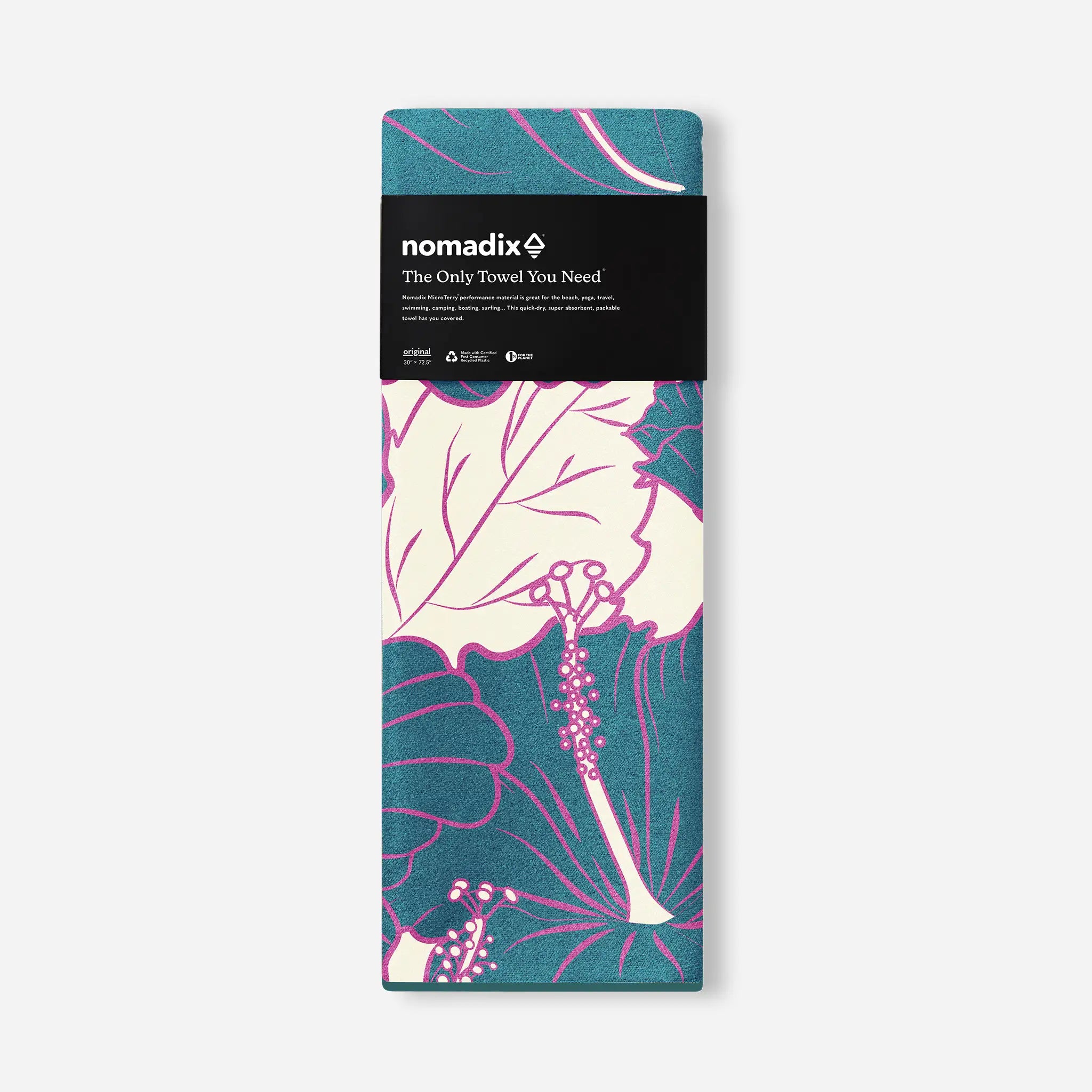 Original Towel: Hibiscus Teal Ocean