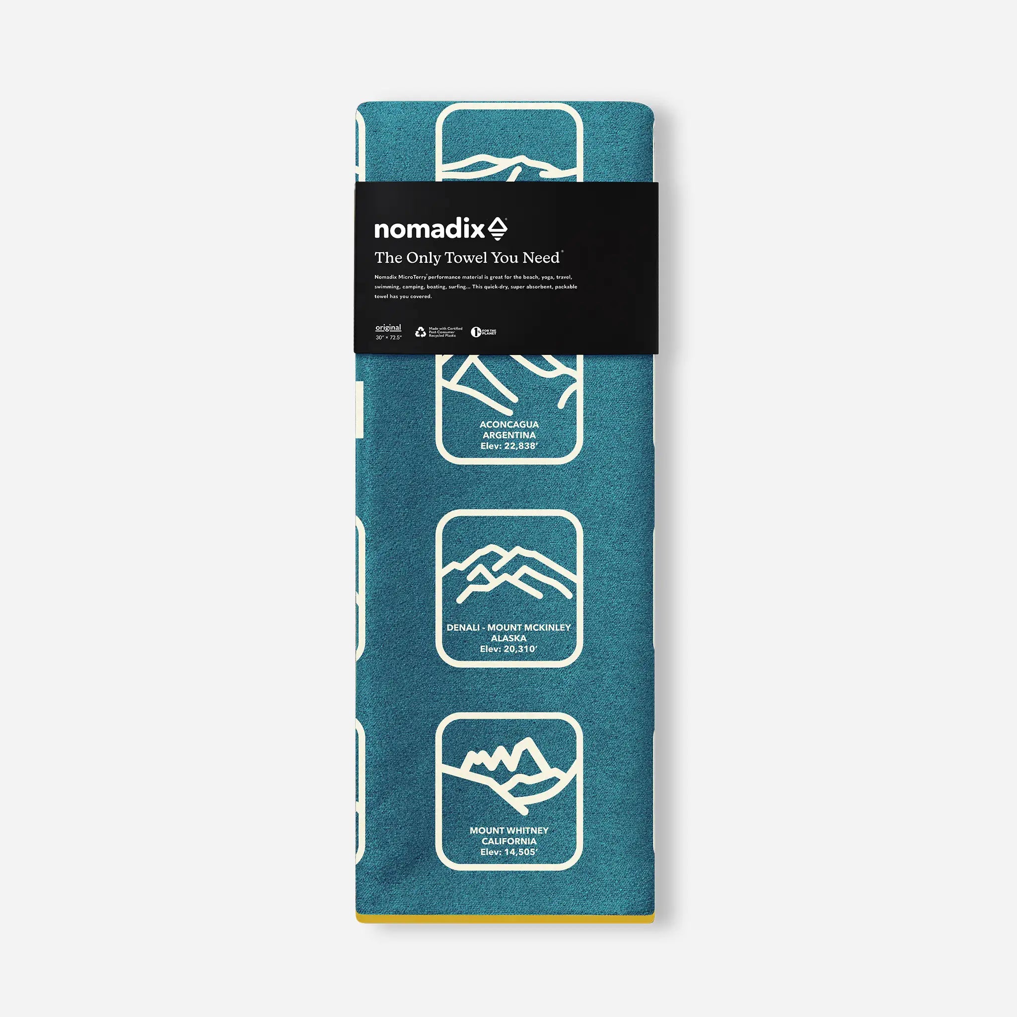 Original Towel: Peaks of the World Teal Ocean – Nomadix