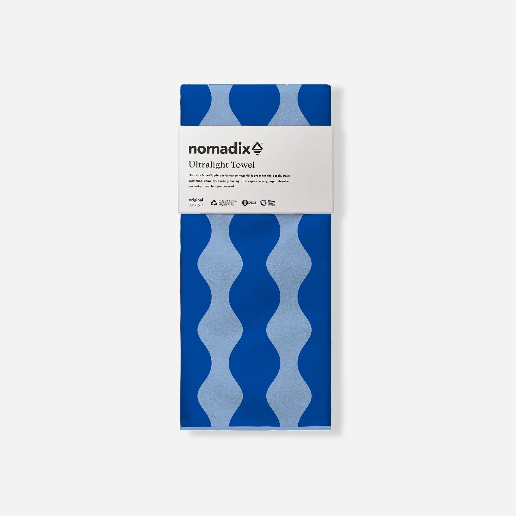 Ultralight Towel: Slack Tide Coastal Blue