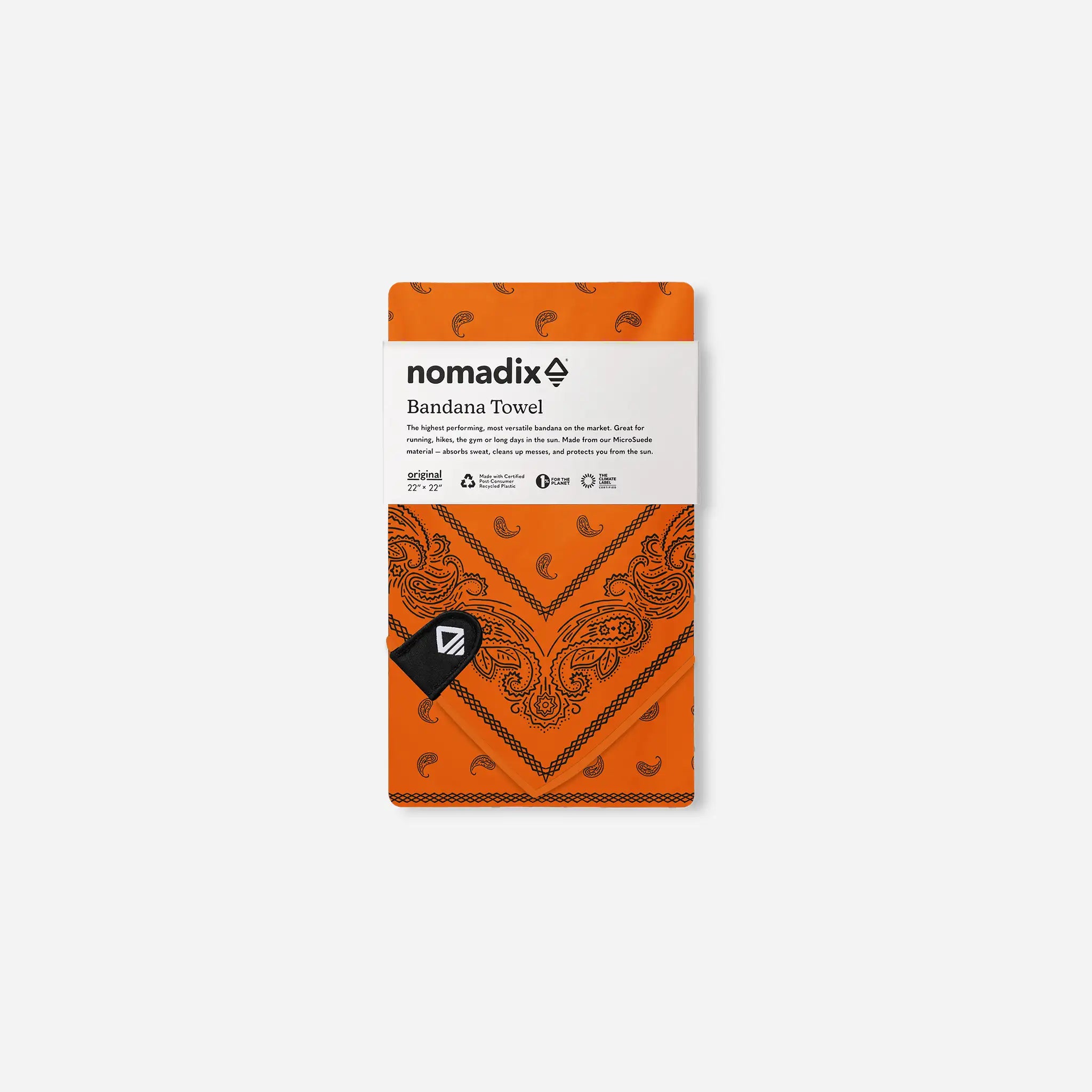 Bandana Towel: Paisley Expedition Orange – Nomadix Bandana Towel: Paisley Expedition Orange – Nomadix