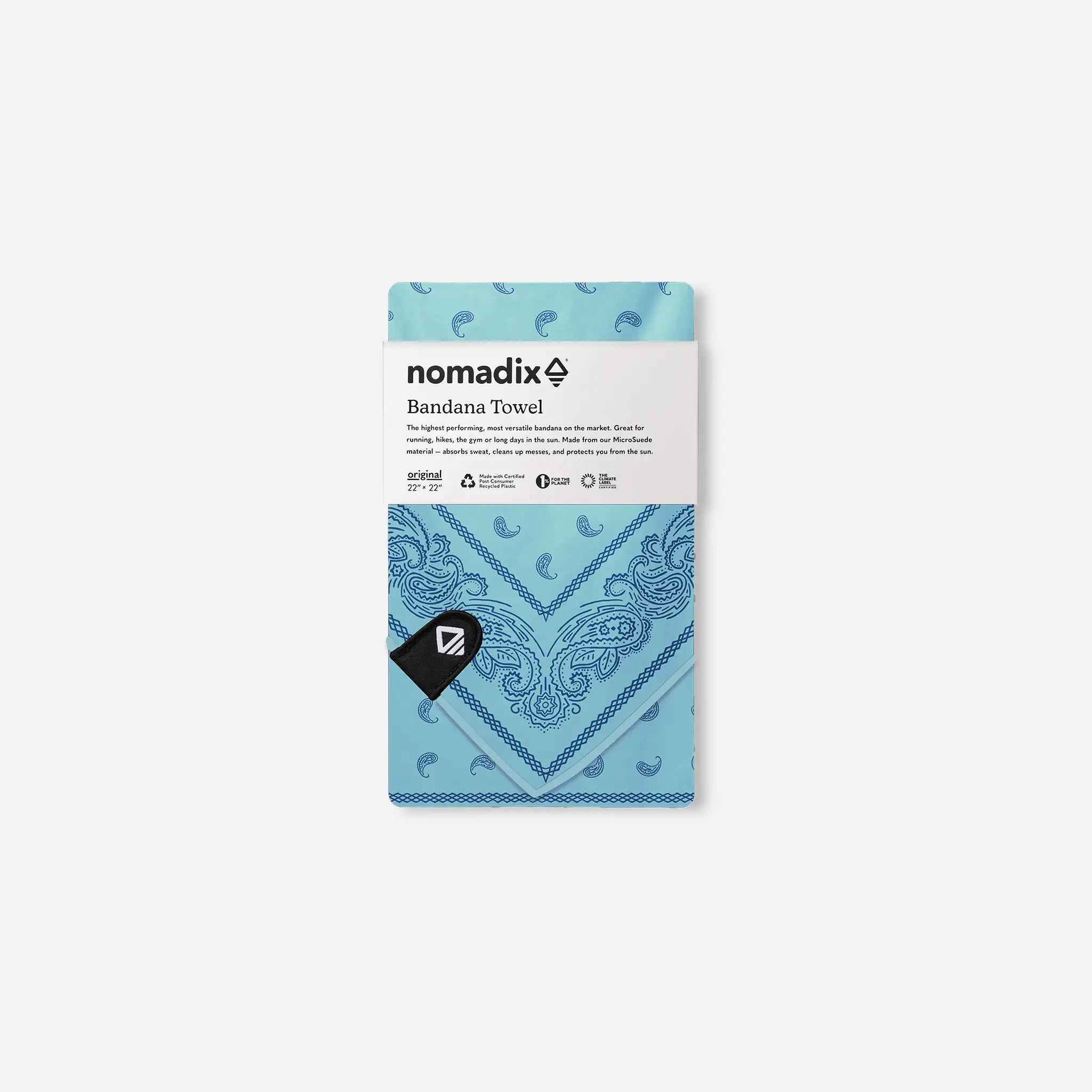 Bandana Towel: Paisley Seafoam Green – Nomadix