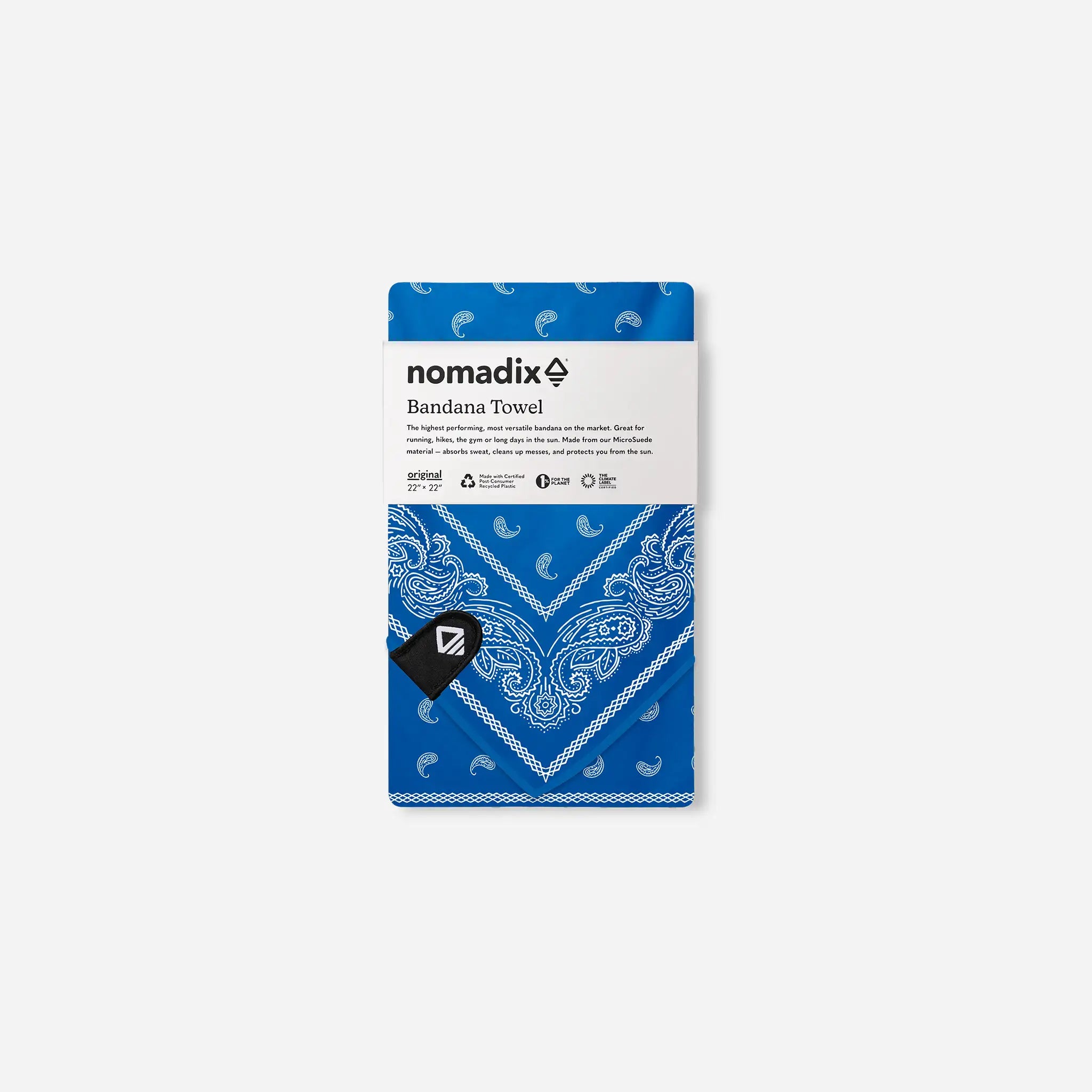 Bandana Towel: Paisley Stellar Blue – Nomadix