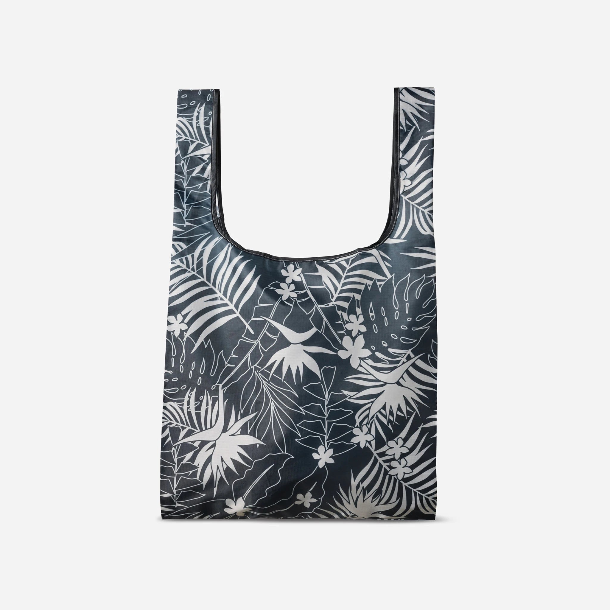 Pocket Tote: Retro Palms Black