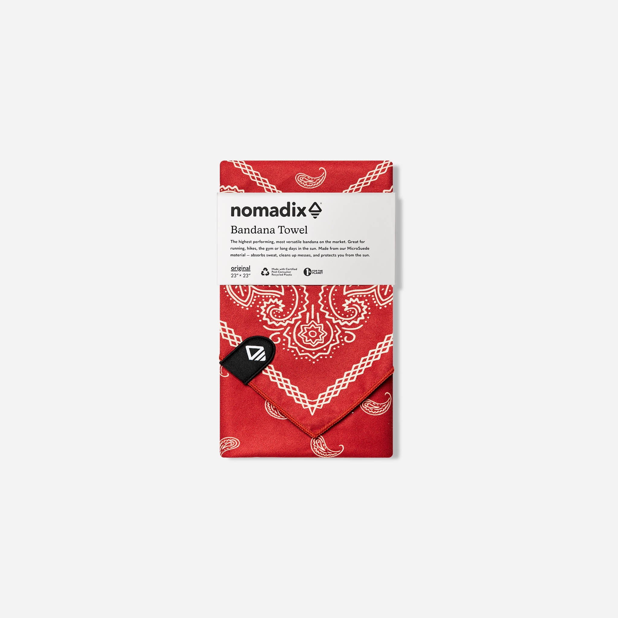 Bandana Towel: Paisley Red - Nomadix