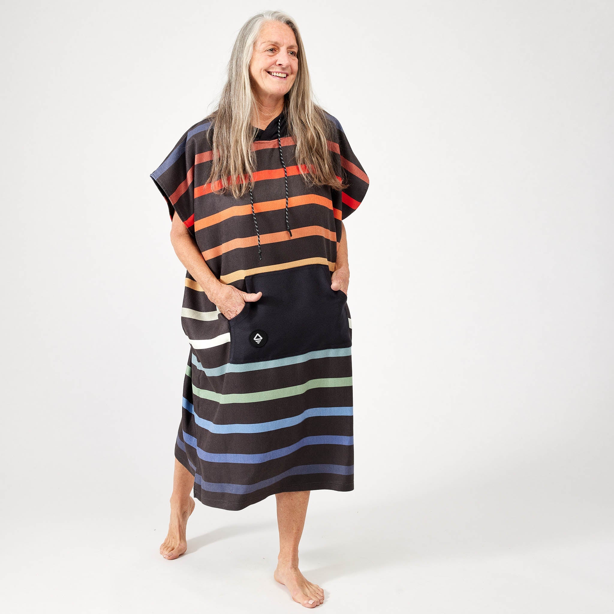 Changing Poncho: Pinstripes Multi - Nomadix