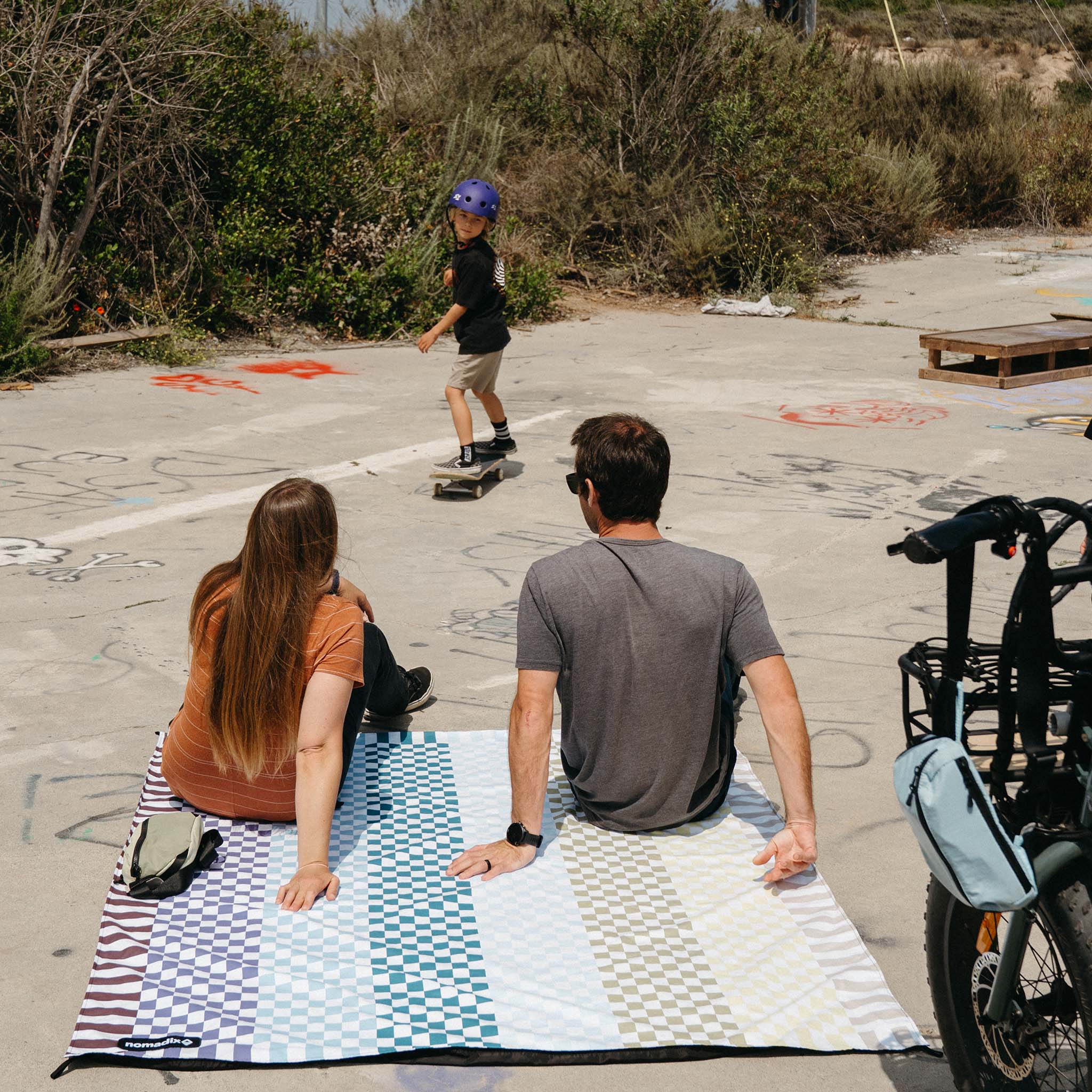 Festival Blanket: Checked Out Multi - Nomadix