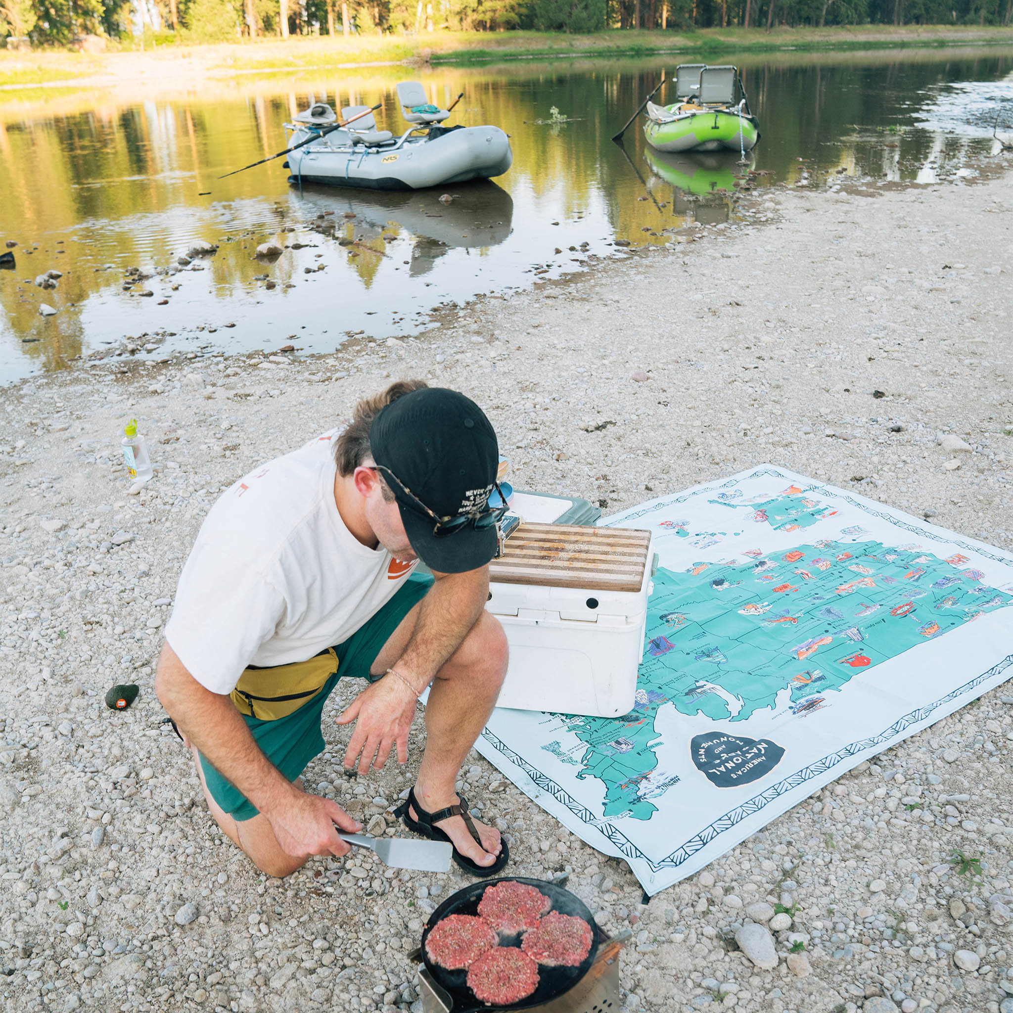 Festival Blanket: National Parks and Monuments Map - Nomadix