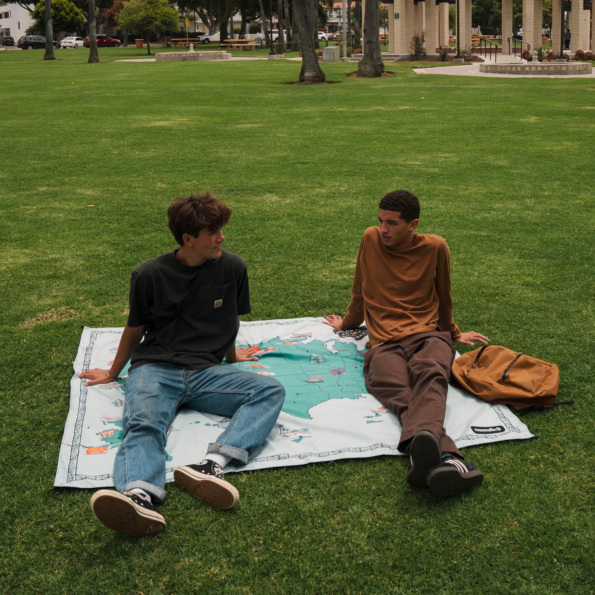 Festival Blanket: National Parks and Monuments Map - Nomadix