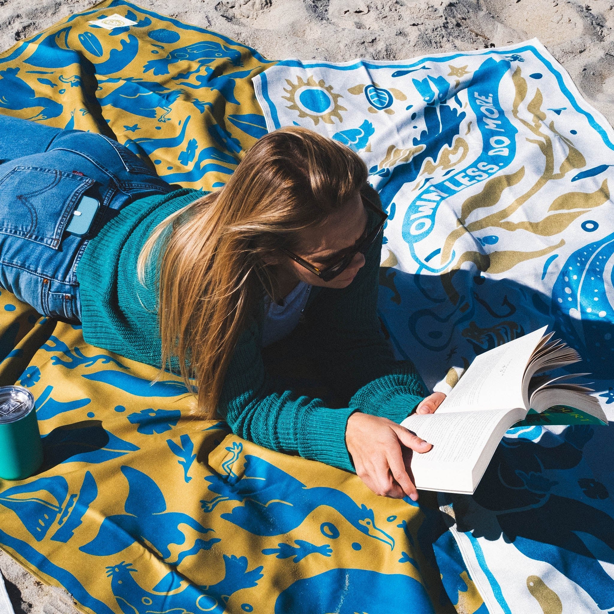 Festival Blanket: Nomadix x 5 Gyres: Kelp Swirl - Nomadix