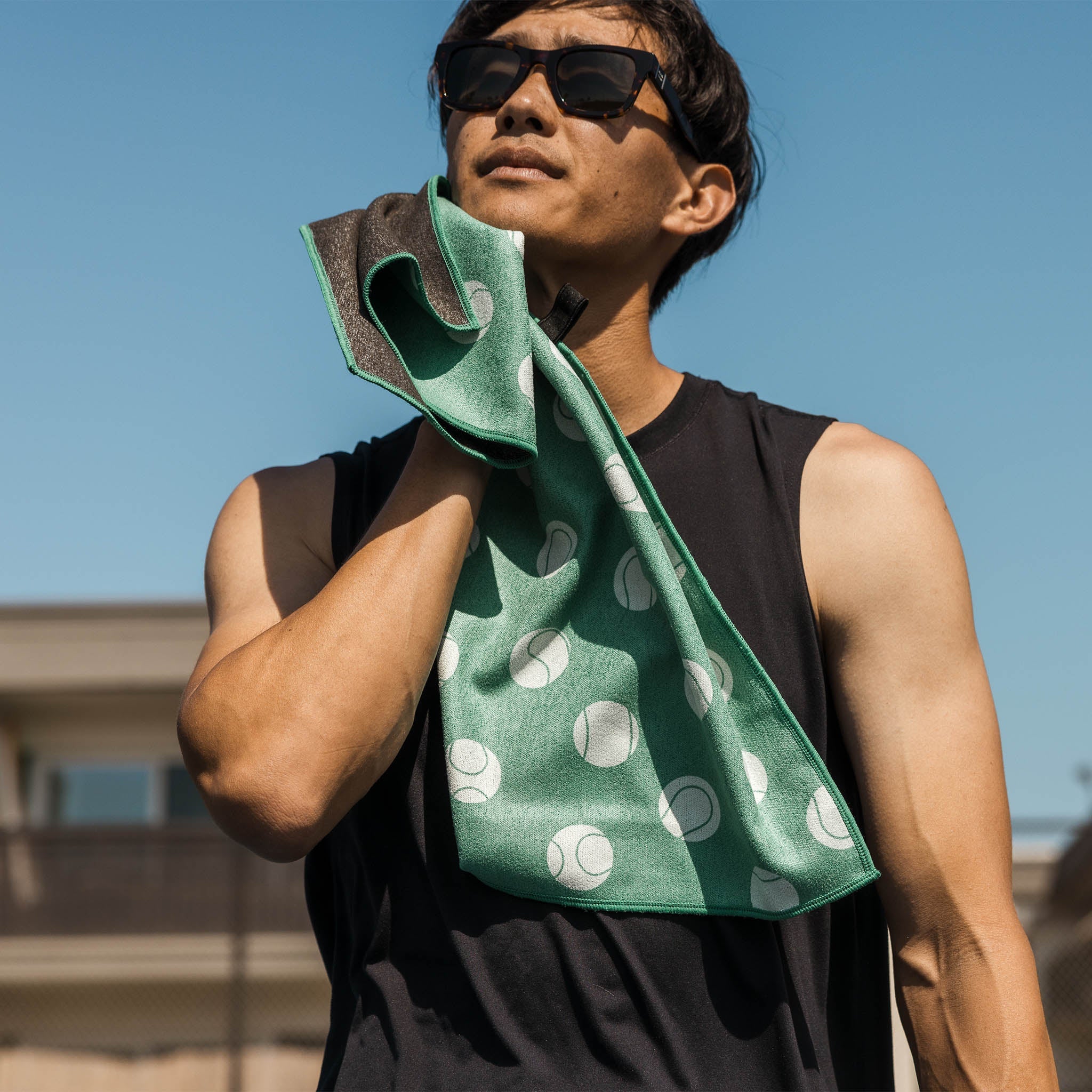 Fitness Towel: Love Love Green - Nomadix