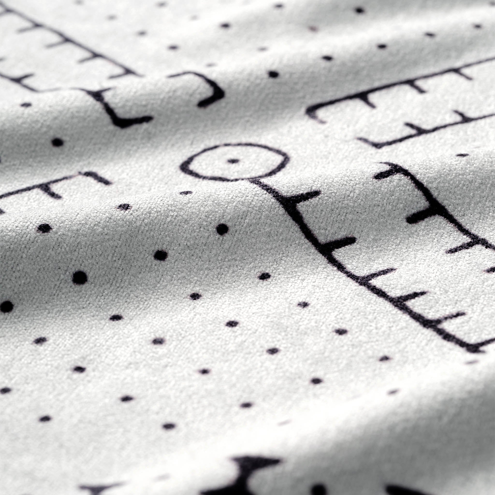 Fitness Towel: Mud Cloth White - Nomadix