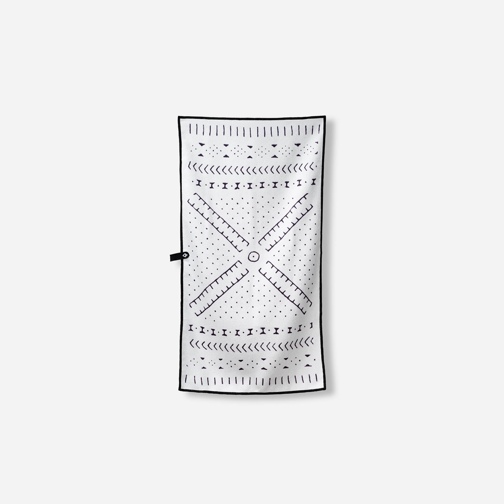 Fitness Towel: Mud Cloth White - Nomadix