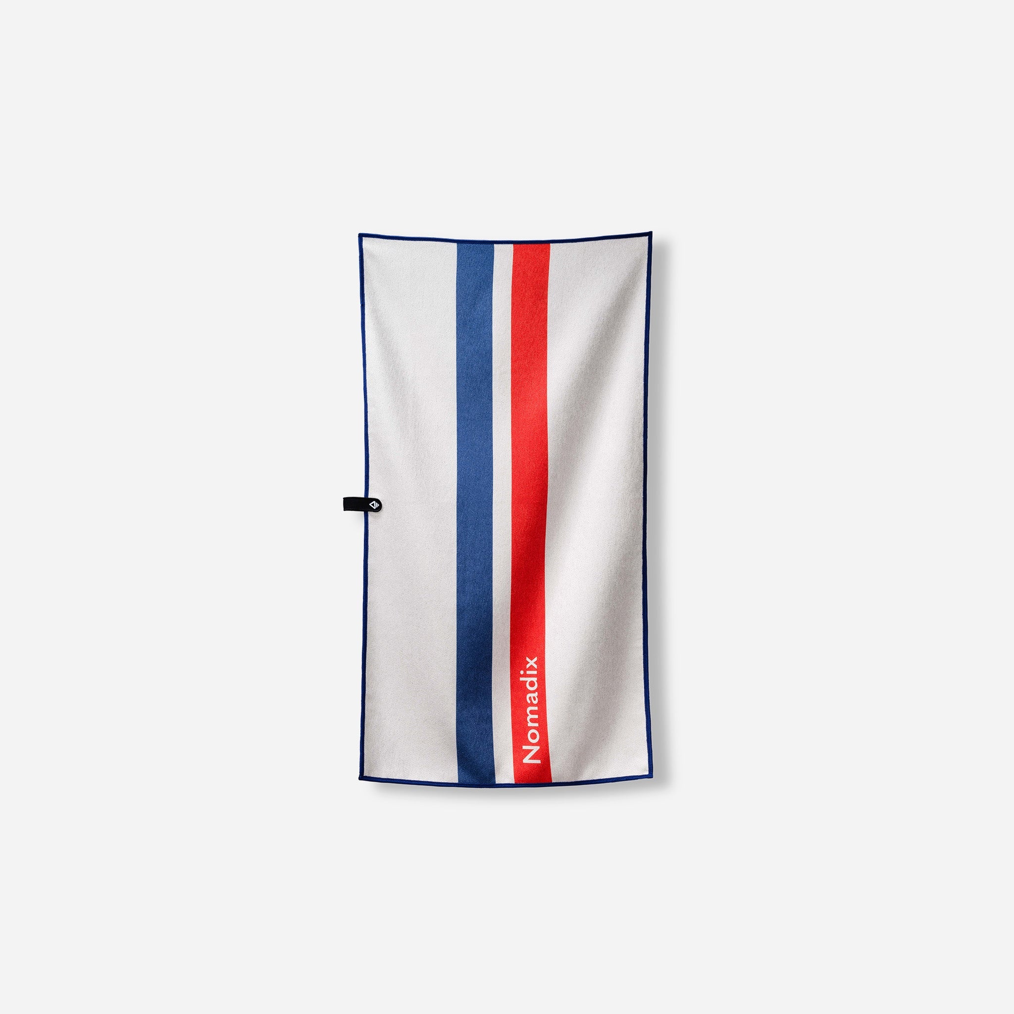 Rally White Red and Blue Fitness Towel for Gym, Yoga, & More – Nomadix
