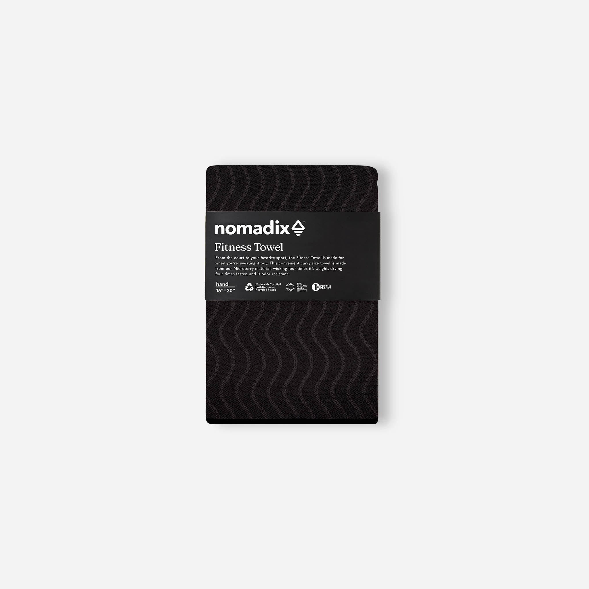 Fitness Towel: Regenerative Black - Nomadix
