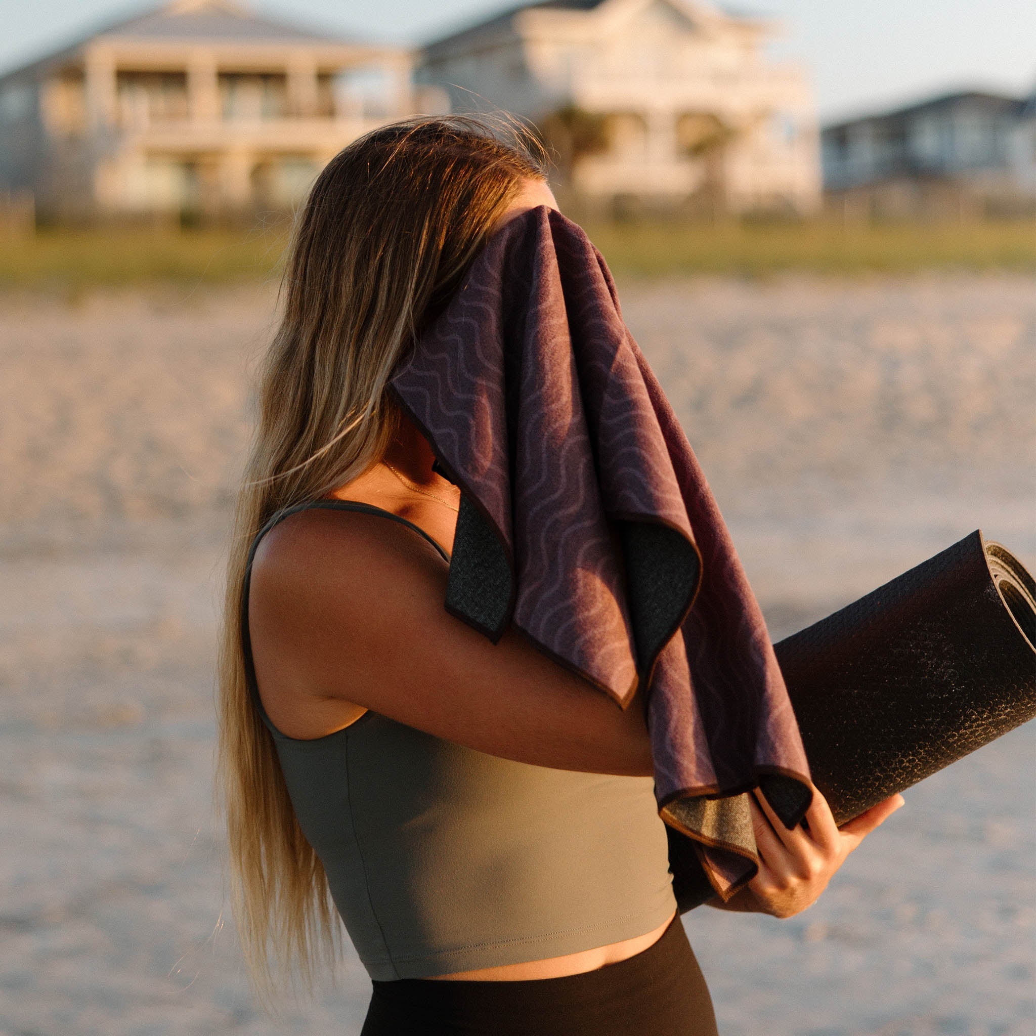 Fitness Towel: Regenerative Burgundy - Nomadix