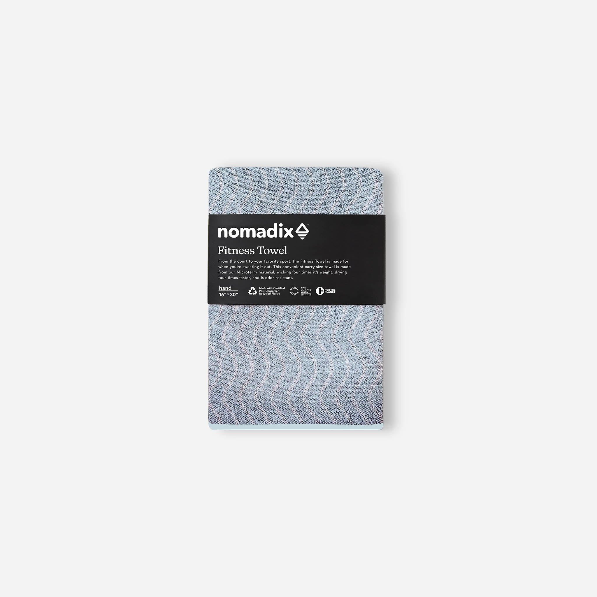 Fitness Towel: Regenerative Pale Blue - Nomadix