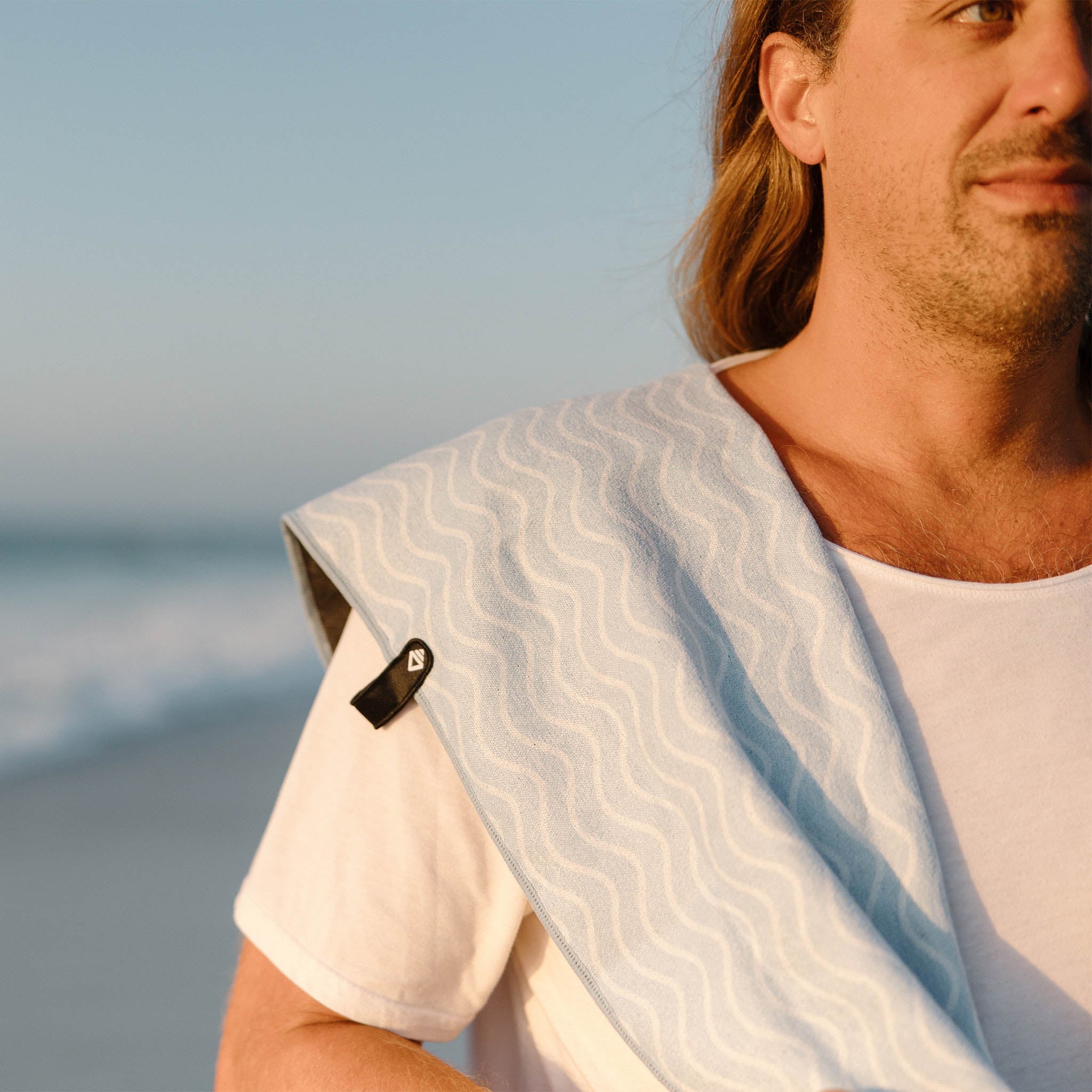 Fitness Towel: Regenerative Pale Blue - Nomadix