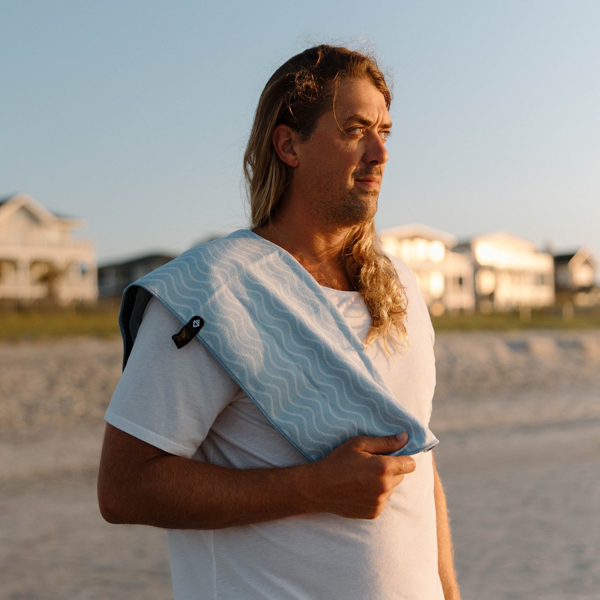 Fitness Towel: Regenerative Pale Blue - Nomadix